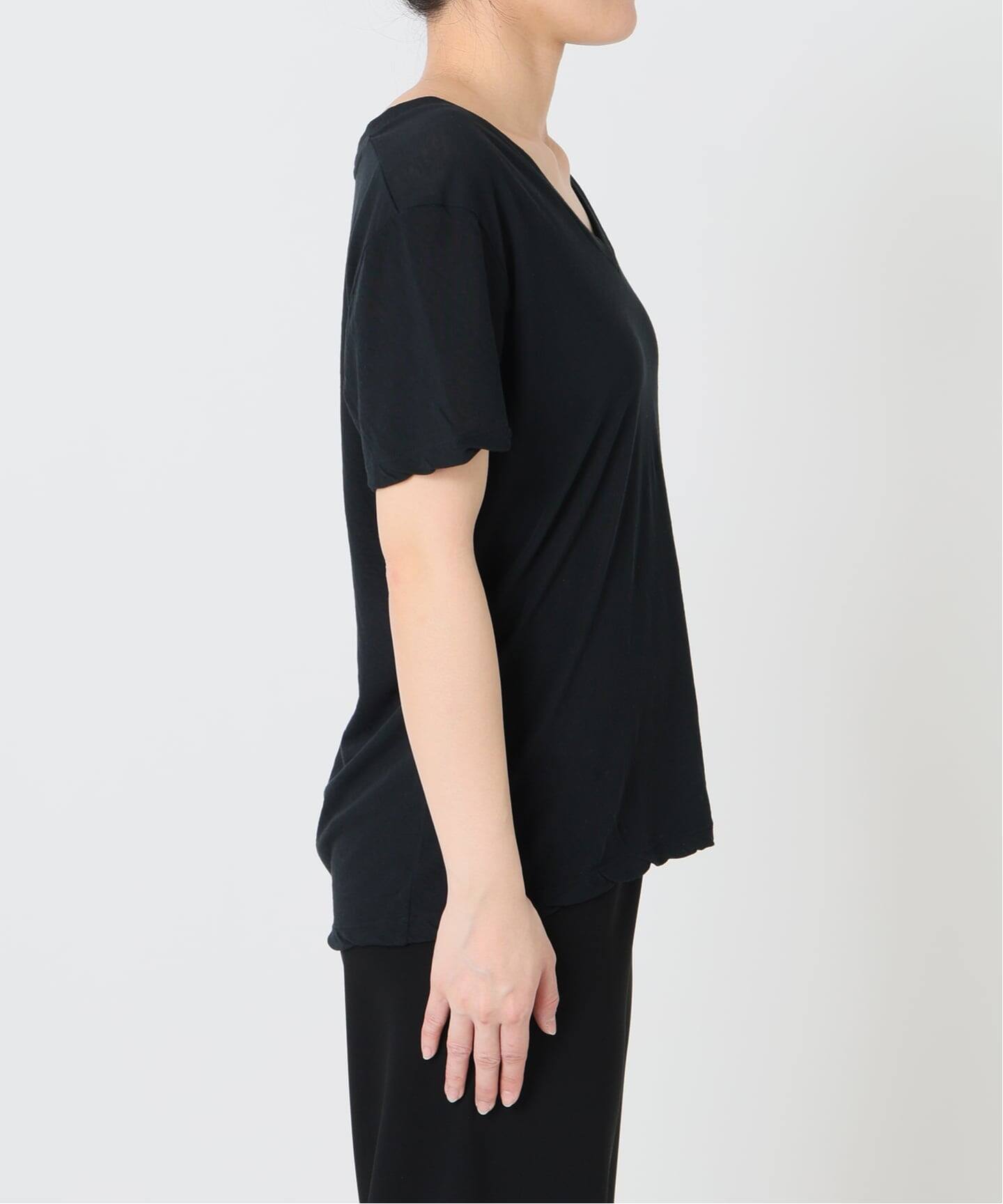 コットンリネンVネックTシャツ（Tシャツ／カットソー）｜AP STUDIO