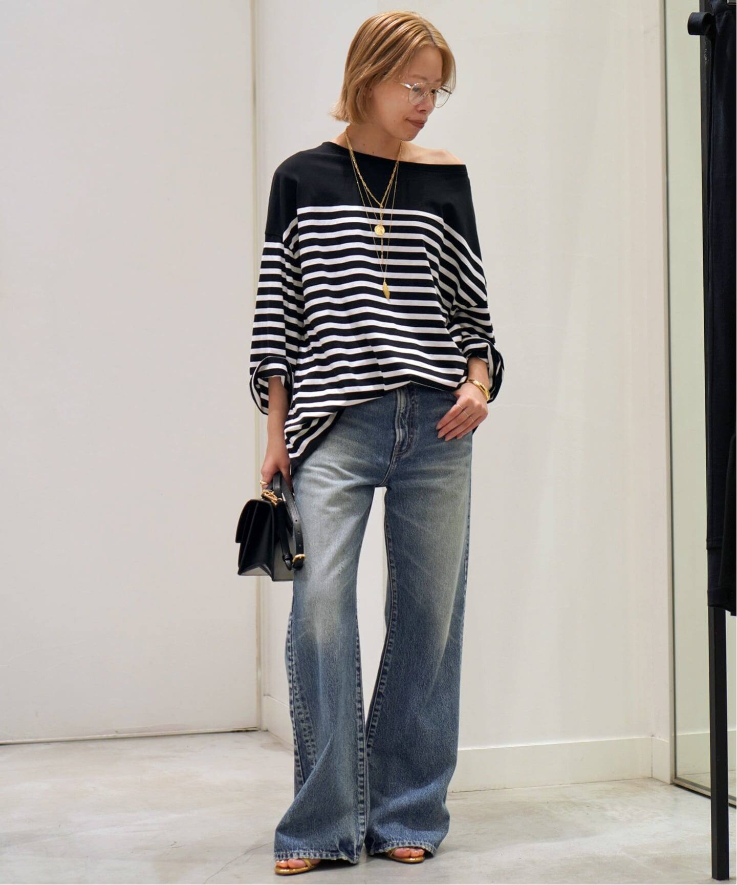 ストライプTシャツ（Tシャツ／カットソー）｜AP STUDIO（エーピー