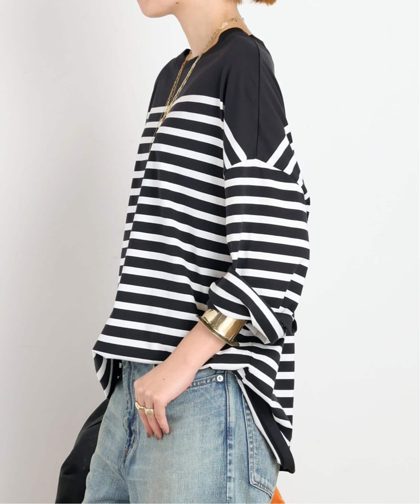 AP STUDIO ストライプTシャツ ストライプTシャツ（Tシャツ／カットソー）｜AP STUDIO（エーピー
