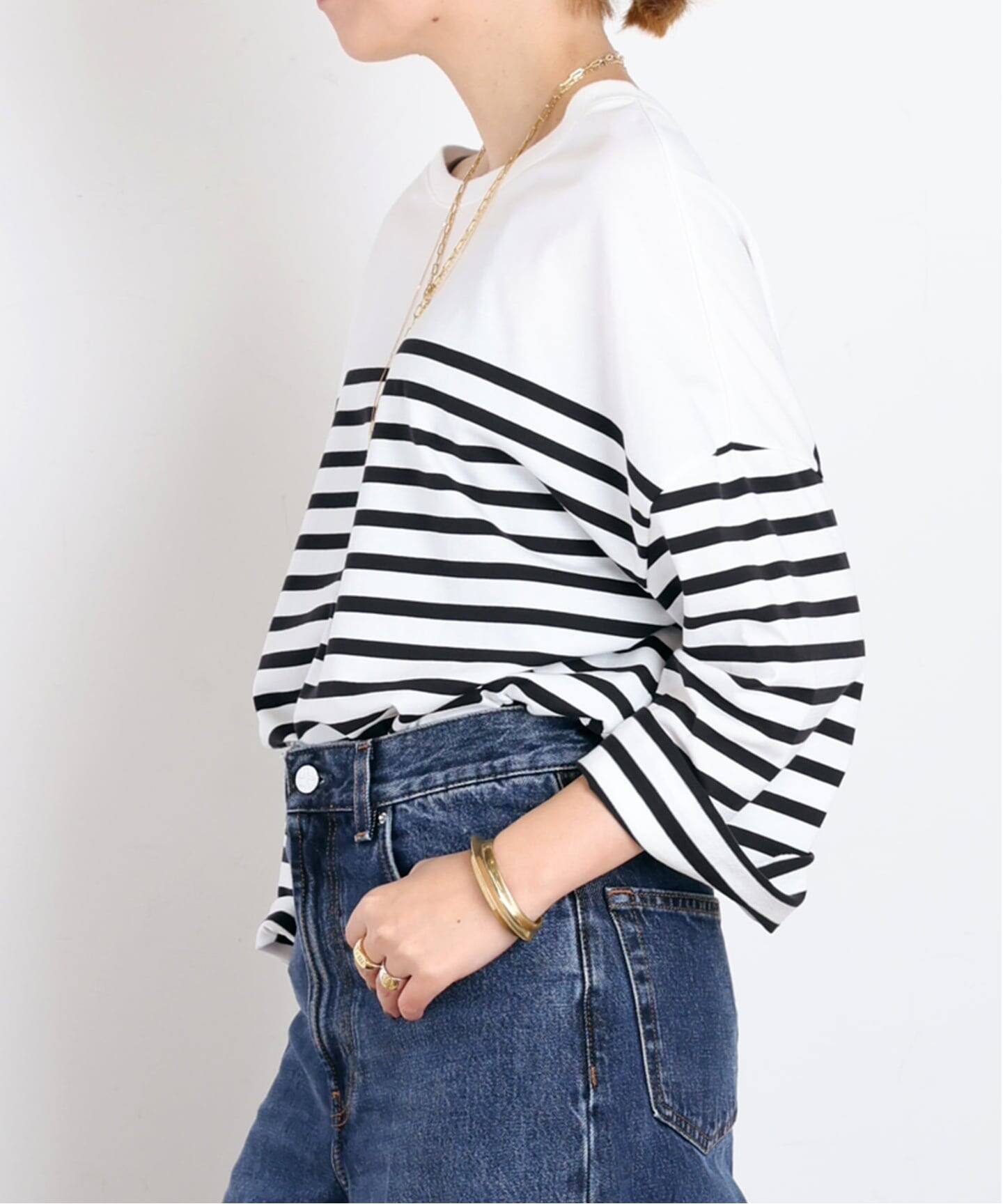 ストライプTシャツ（Tシャツ／カットソー）｜AP STUDIO（エーピー