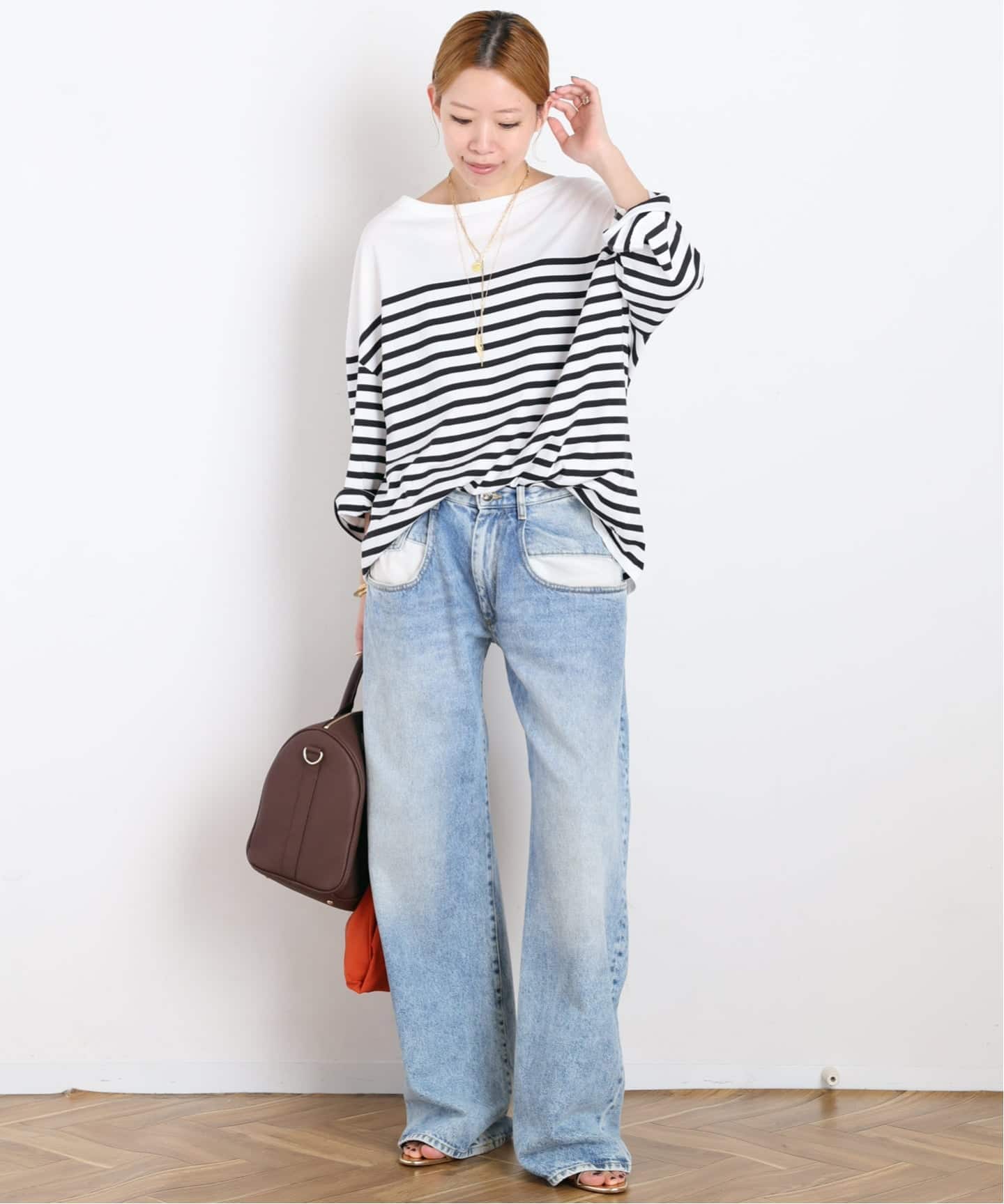 ストライプTシャツ（Tシャツ／カットソー）｜AP STUDIO（エーピー