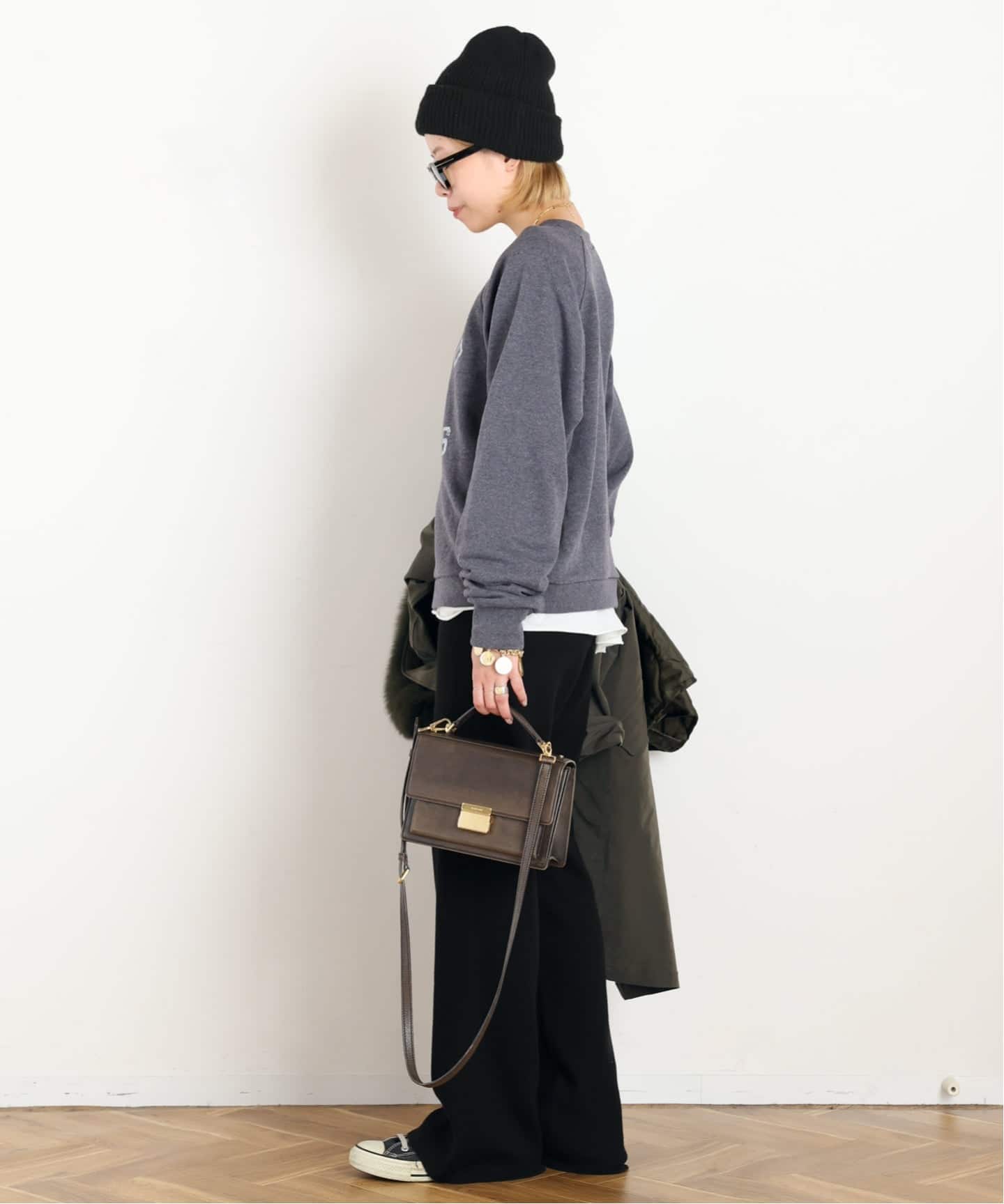 予約》college print sweat Pullover（スウェット）｜AP STUDIO
