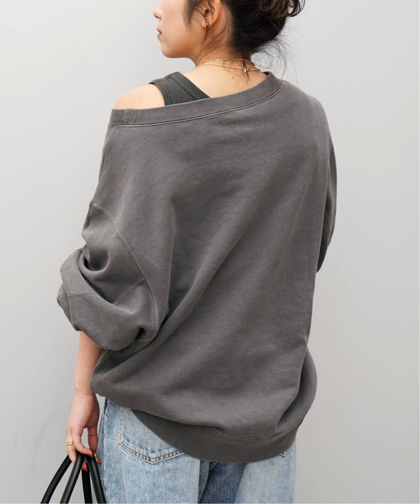 ヴィンテージオフショルダープルオーバー（Tシャツ／カットソー）｜AP 