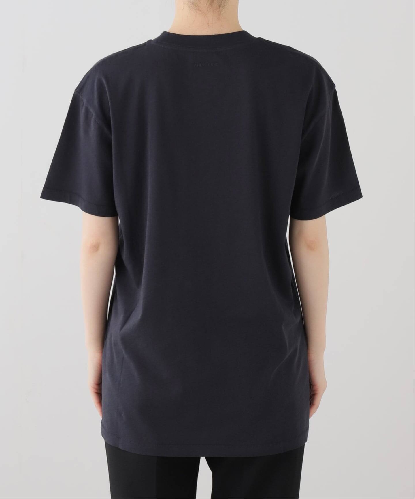 AP STUDIO ANINE BING ブラック Tシャツ ANINE BING/アニン ビン】WALKER TEE CALIFORNIA（Tシャツ／カットソー
