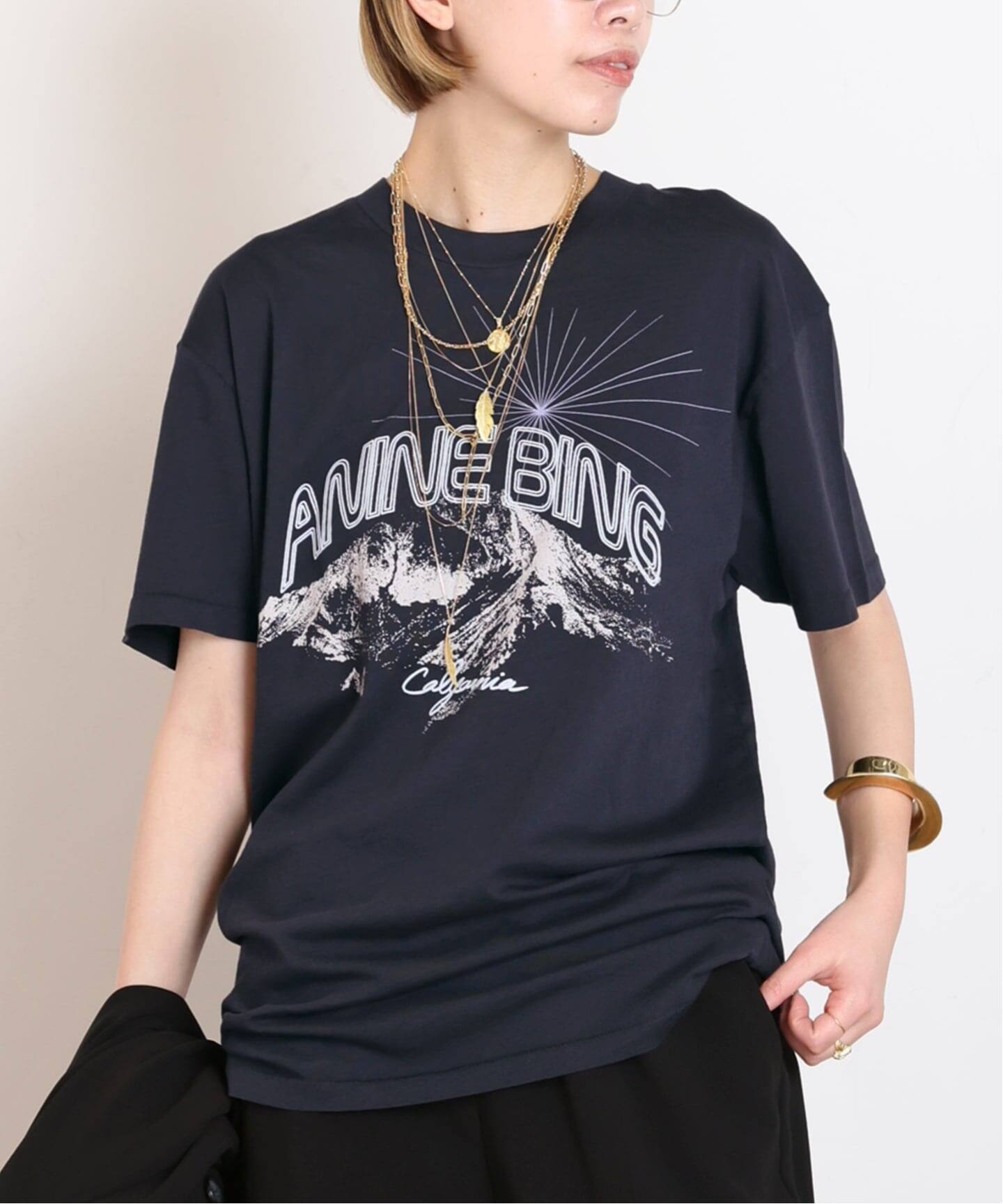 ANINE BING/アニン ビン】WALKER TEE CALIFORNIA（Tシャツ／カットソー 