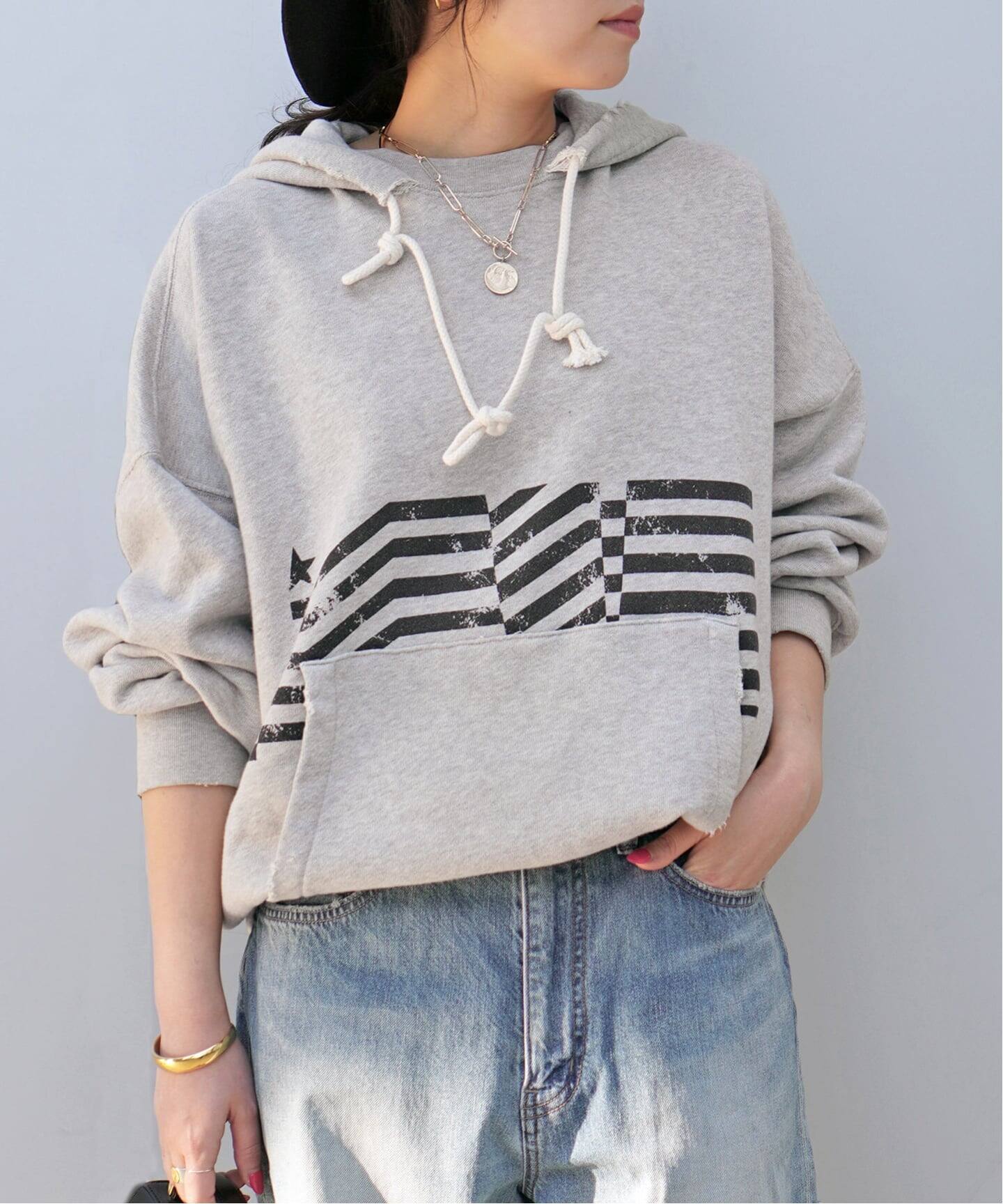 GOLDEN GOOSE / ゴールデングース】PRINT HOODIE PULLOVER（パーカー 