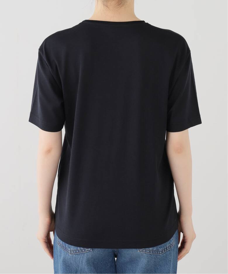 TOTEME/トーテム】Cotton silk tee(BLACK)（Tシャツ／カットソー）｜AP 