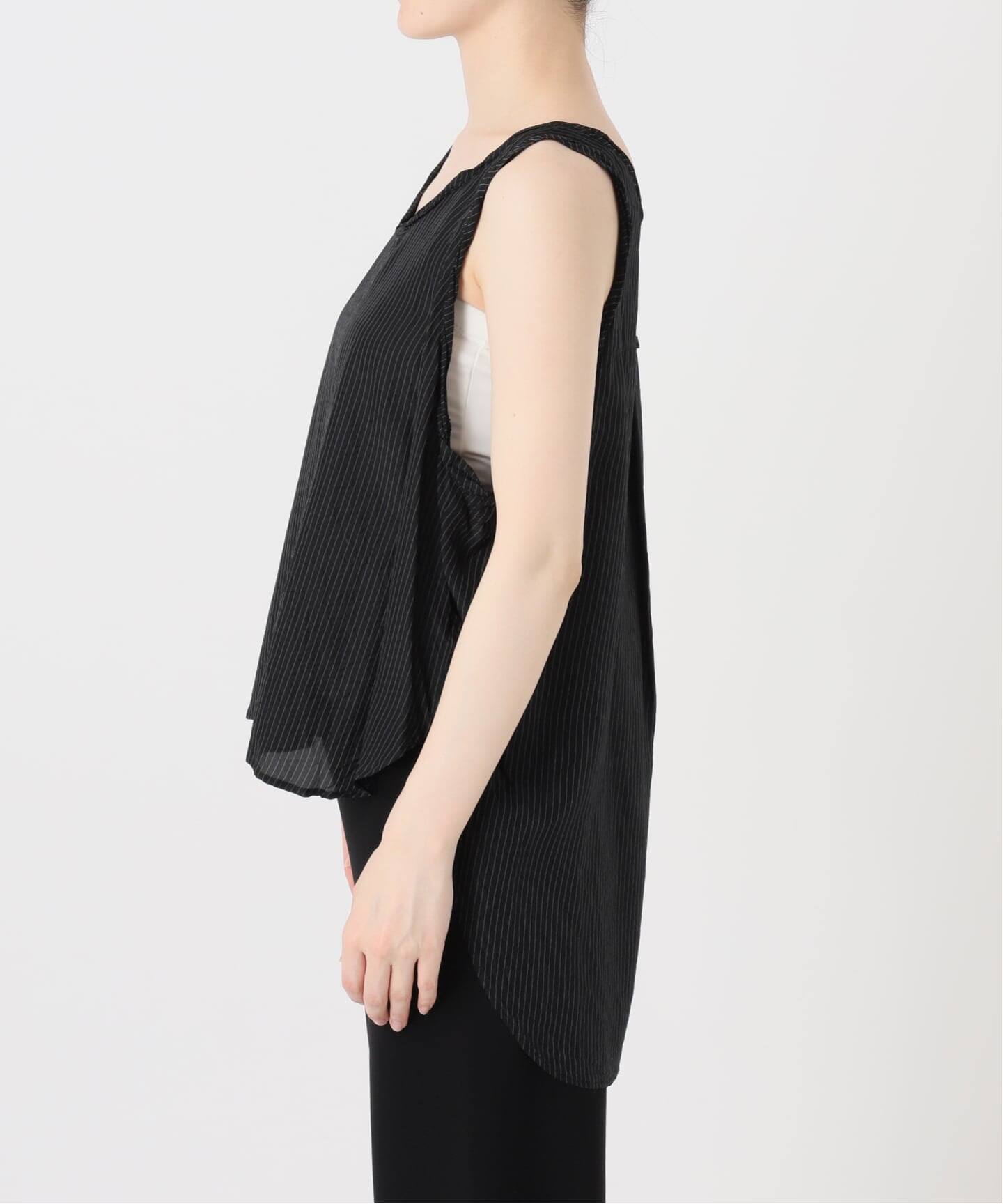 ARCHIVE STANCE/アーカイブスタンス】washed stripe cupro tank