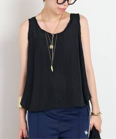 ARCHIVE STANCE/アーカイブスタンス】washed stripe cupro tank 