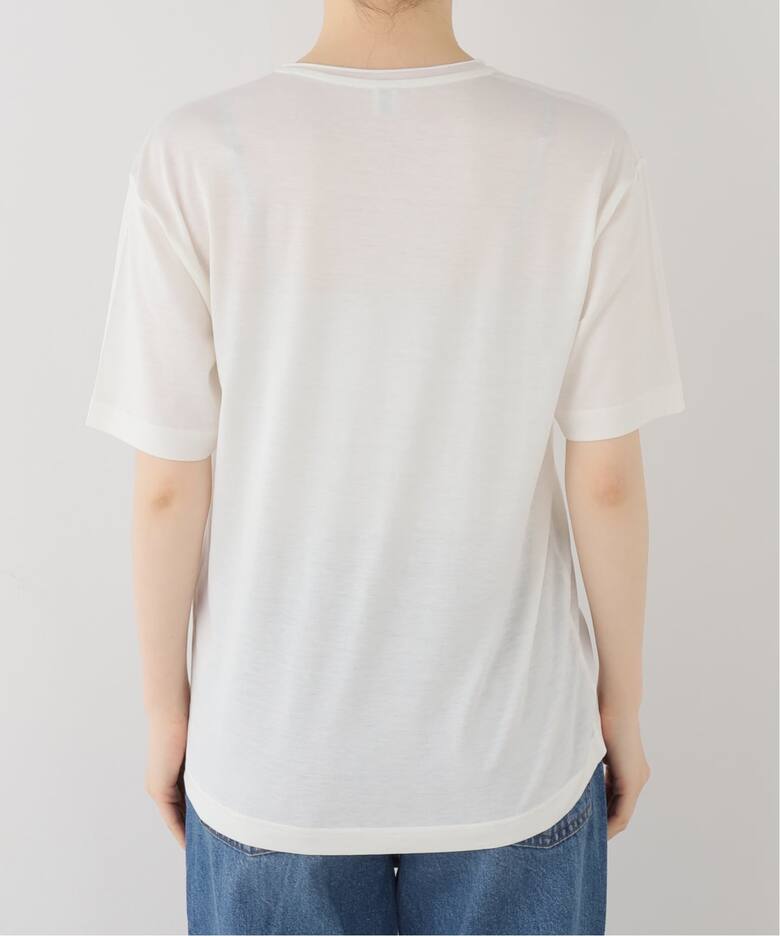 TOTEME/トーテム】Cotton silk tee(WHITE)（Tシャツ／カットソー）｜AP 