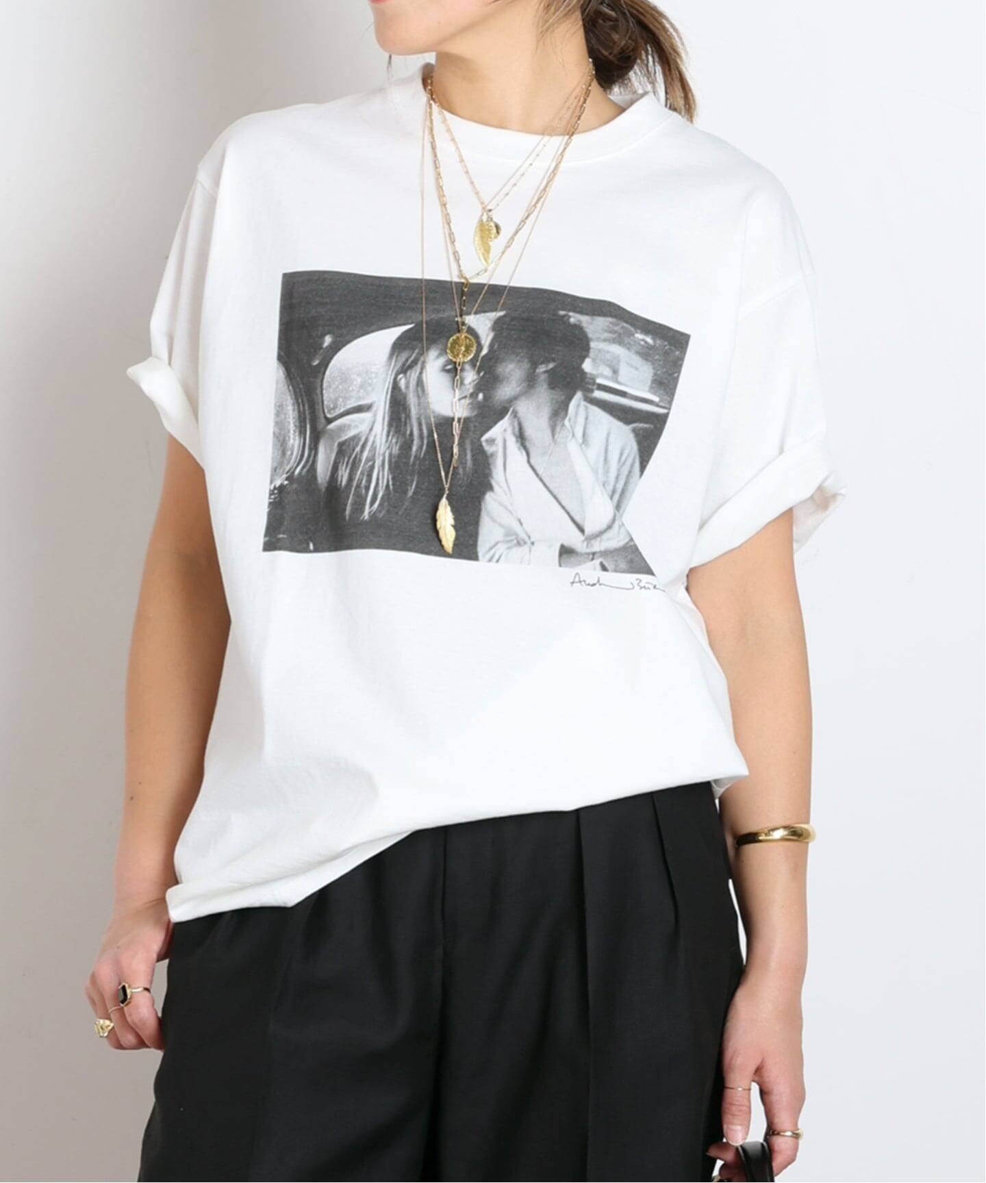 クチュールドアダム COUTURE D'ADAM Tシャツ カットソー 青 セール】【COUTURE D`ADAM × Sam Haskins】Umbrella Tee（Tシャツ
