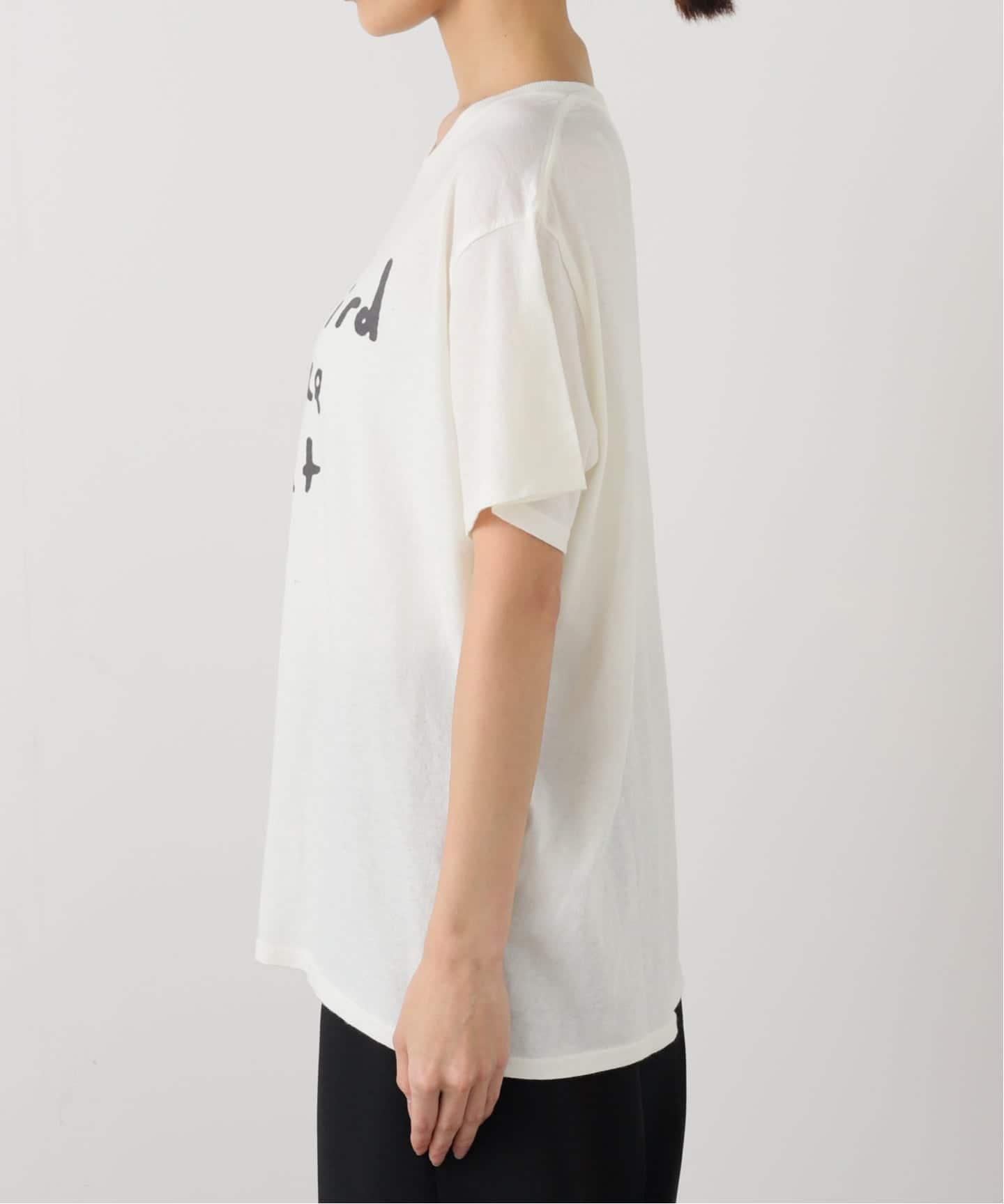 AP STUDIO追加 Distortion Tシャツ★ホワイト R13/アールサーティーン】YOU'RE WEIRD BOY T（Tシャツ／カットソー