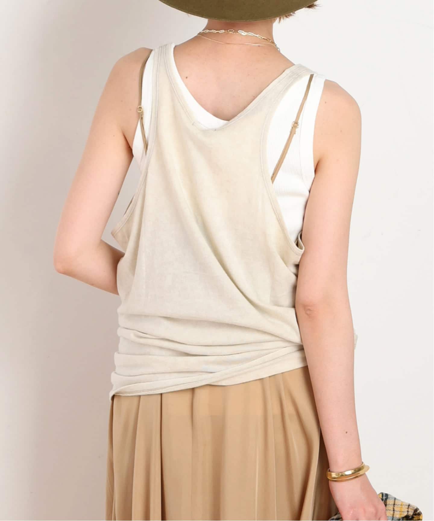 R13/アールサーティーン】NEW YORK RELAXED TANK（Tシャツ／カットソー
