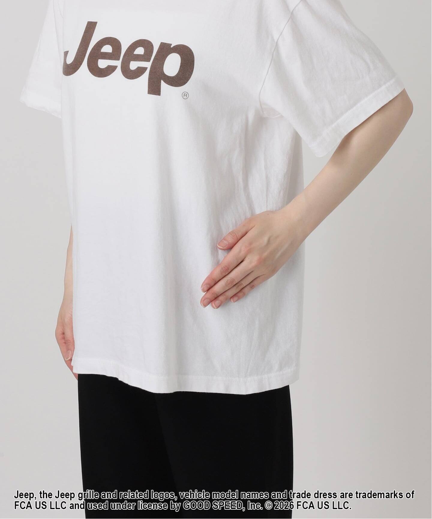 ロゴ入りTシャツセット（ホワイト・ブラウン・ホワイト パンツセット GOOD ROCK SPEED】ジープロゴTシャツ（Tシャツ／カットソー）｜AP