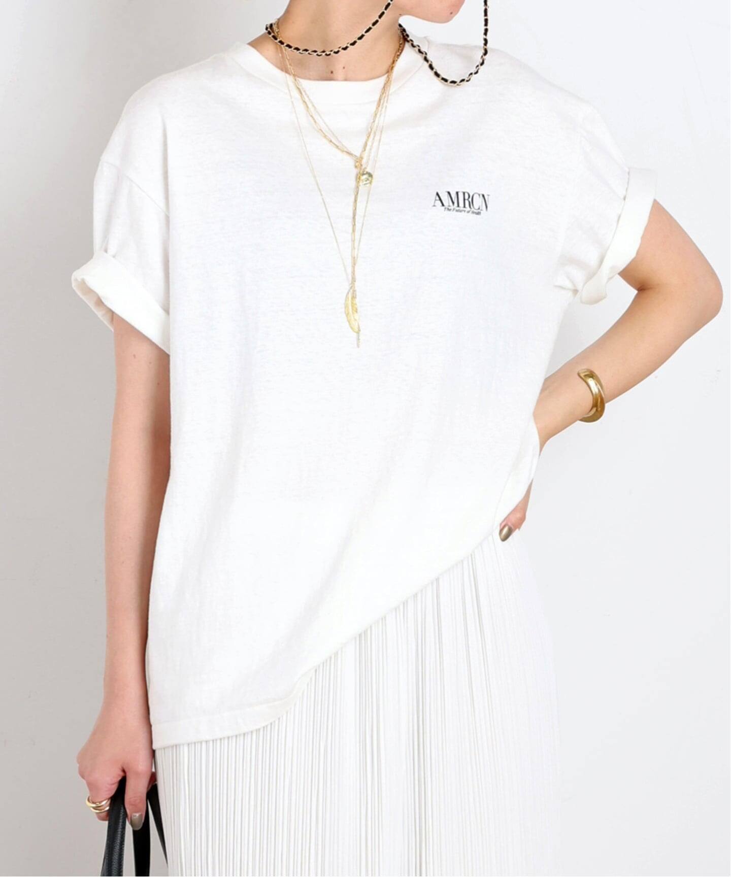 AMERICANA/アメリカーナ】別注 BASIC PRINT T（Tシャツ／カットソー