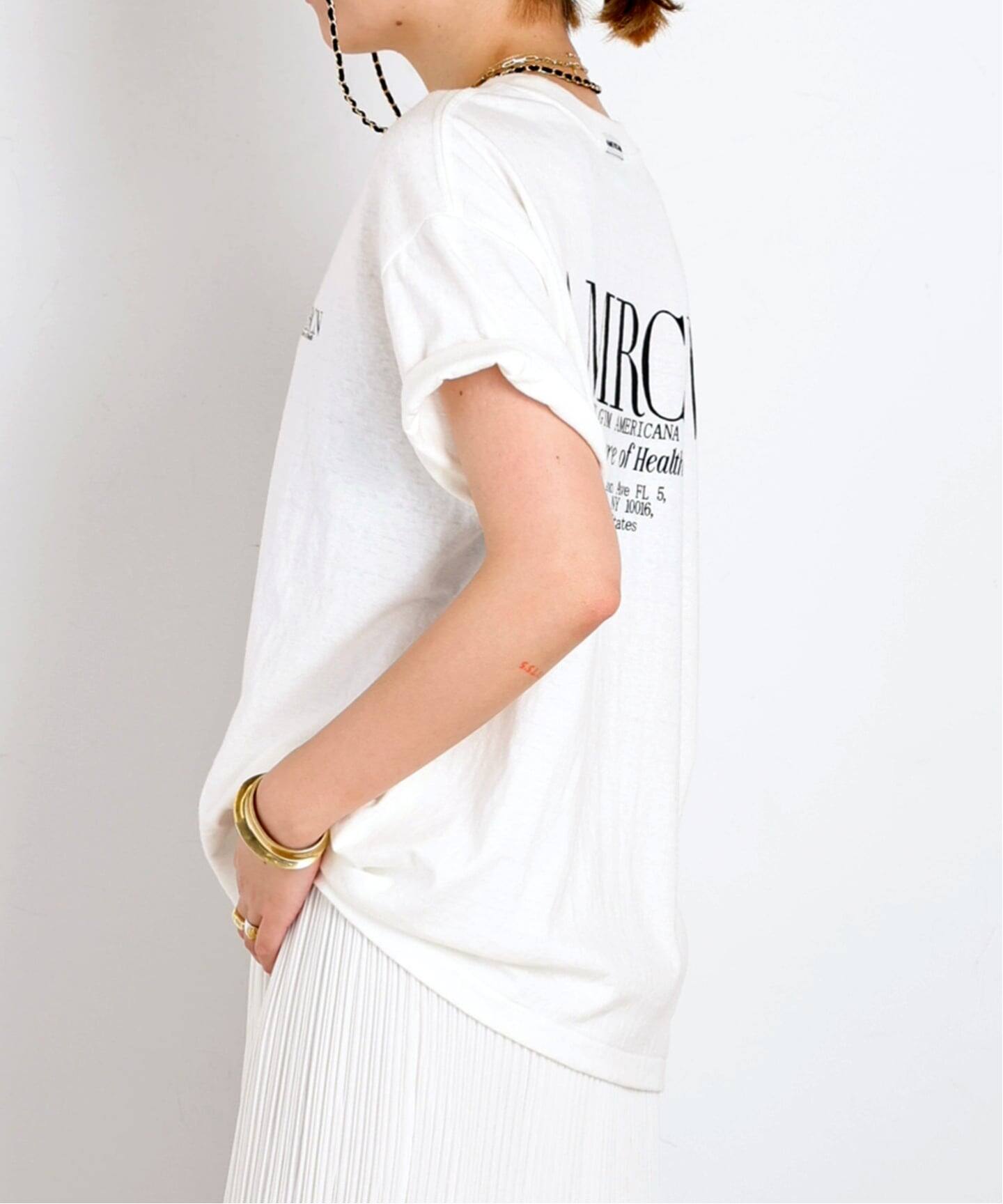 AMERICANA/アメリカーナ】別注 BASIC PRINT T（Tシャツ／カットソー