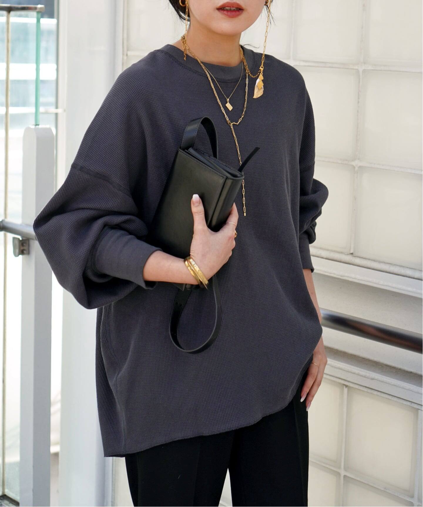 AMERICANA/アメリカーナ】別注サーマルプルオーバー（Tシャツ