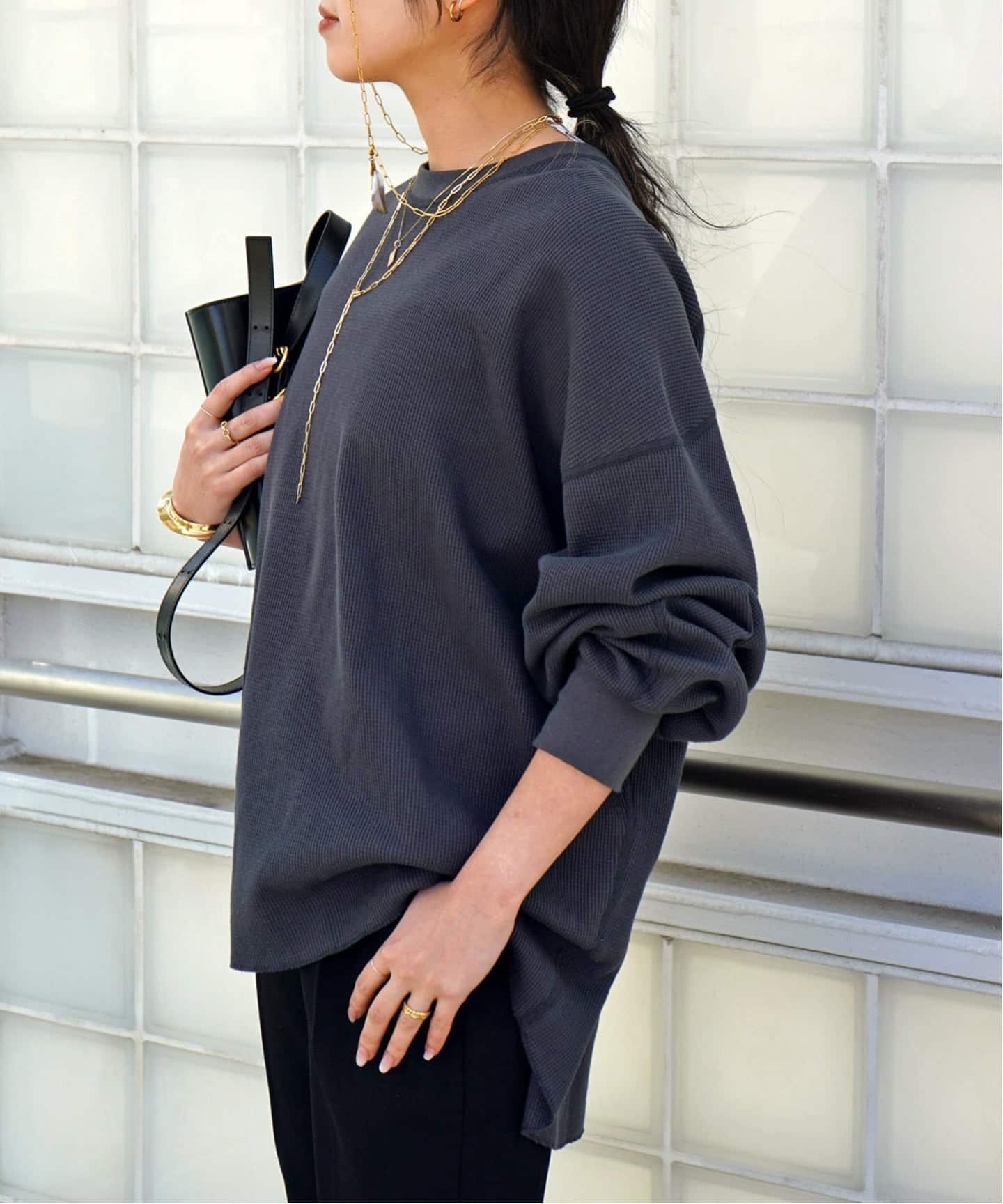 AMERICANA/アメリカーナ】別注サーマルプルオーバー（Tシャツ