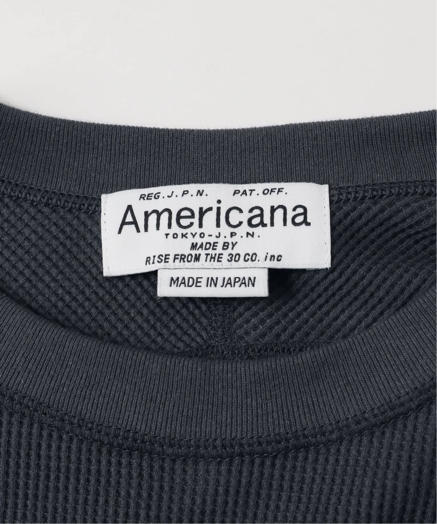 AMERICANA/アメリカーナ】別注サーマルプルオーバー（Tシャツ
