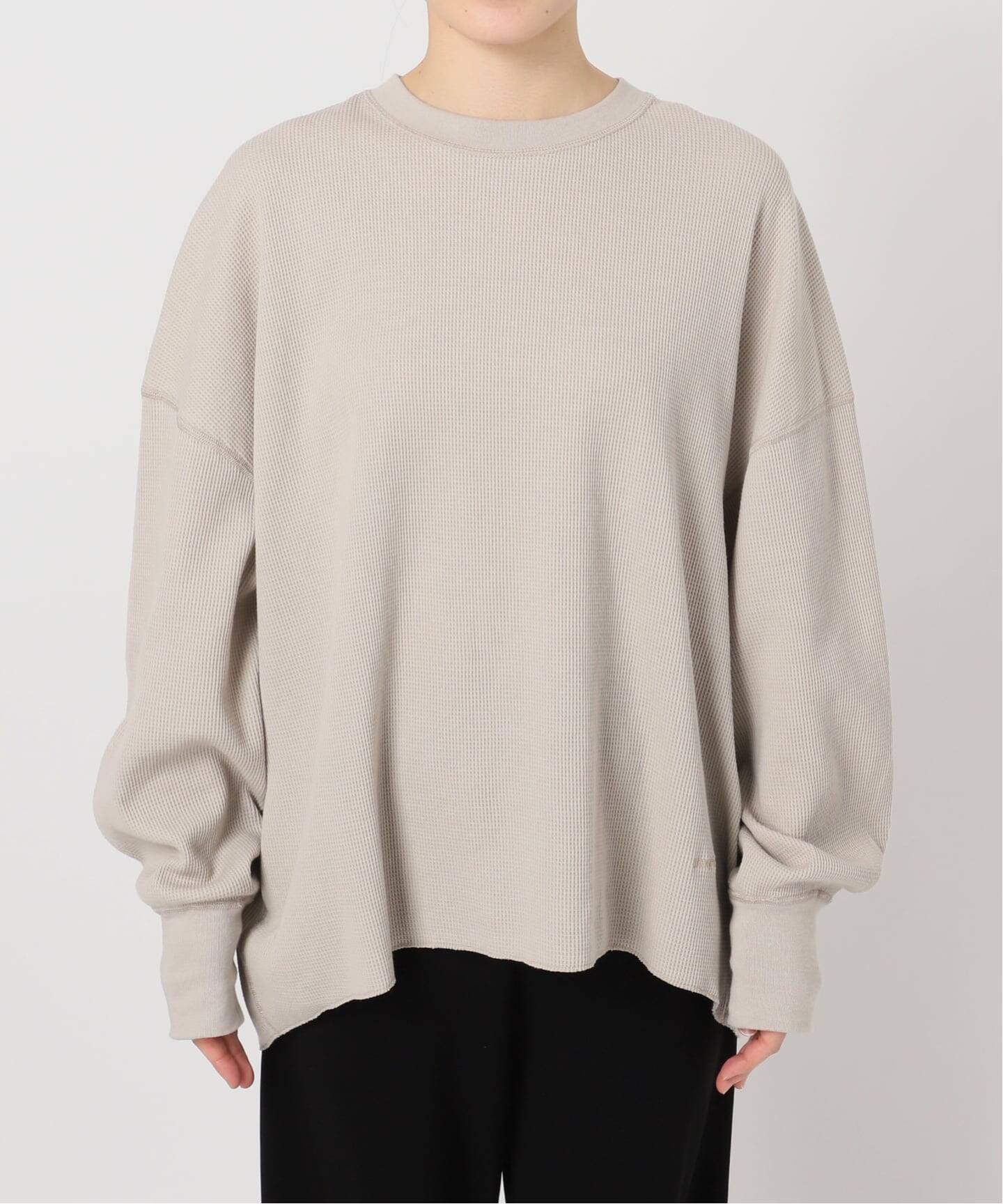 2025【AMERICANA/アメリカーナ】別注サーマルプルオーバー　ベージュ 予約》【AMERICANA/アメリカーナ】別注サーマルプルオーバー（Tシャツ