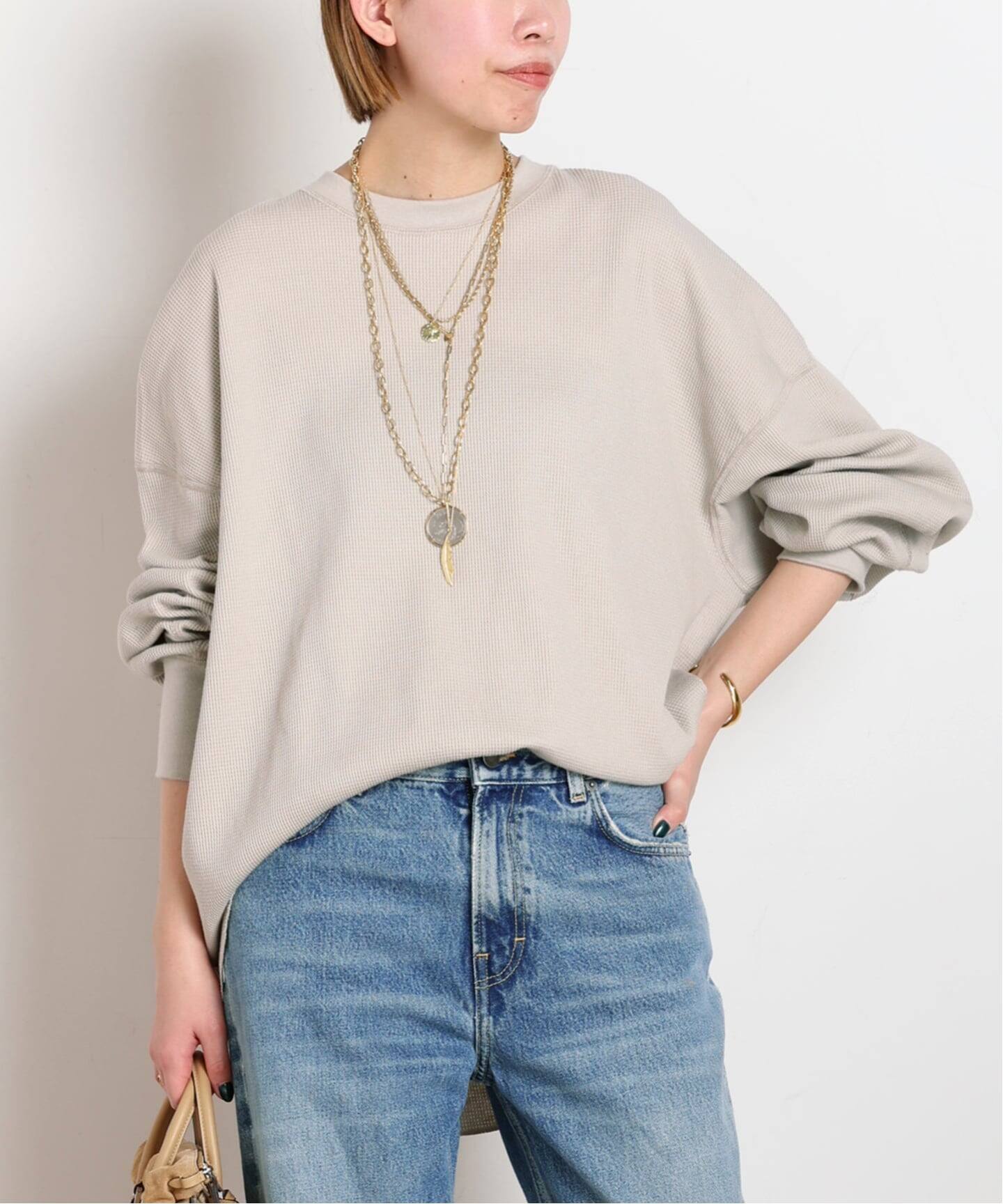 AMERICANA/アメリカーナ】別注サーマルプルオーバー（Tシャツ 