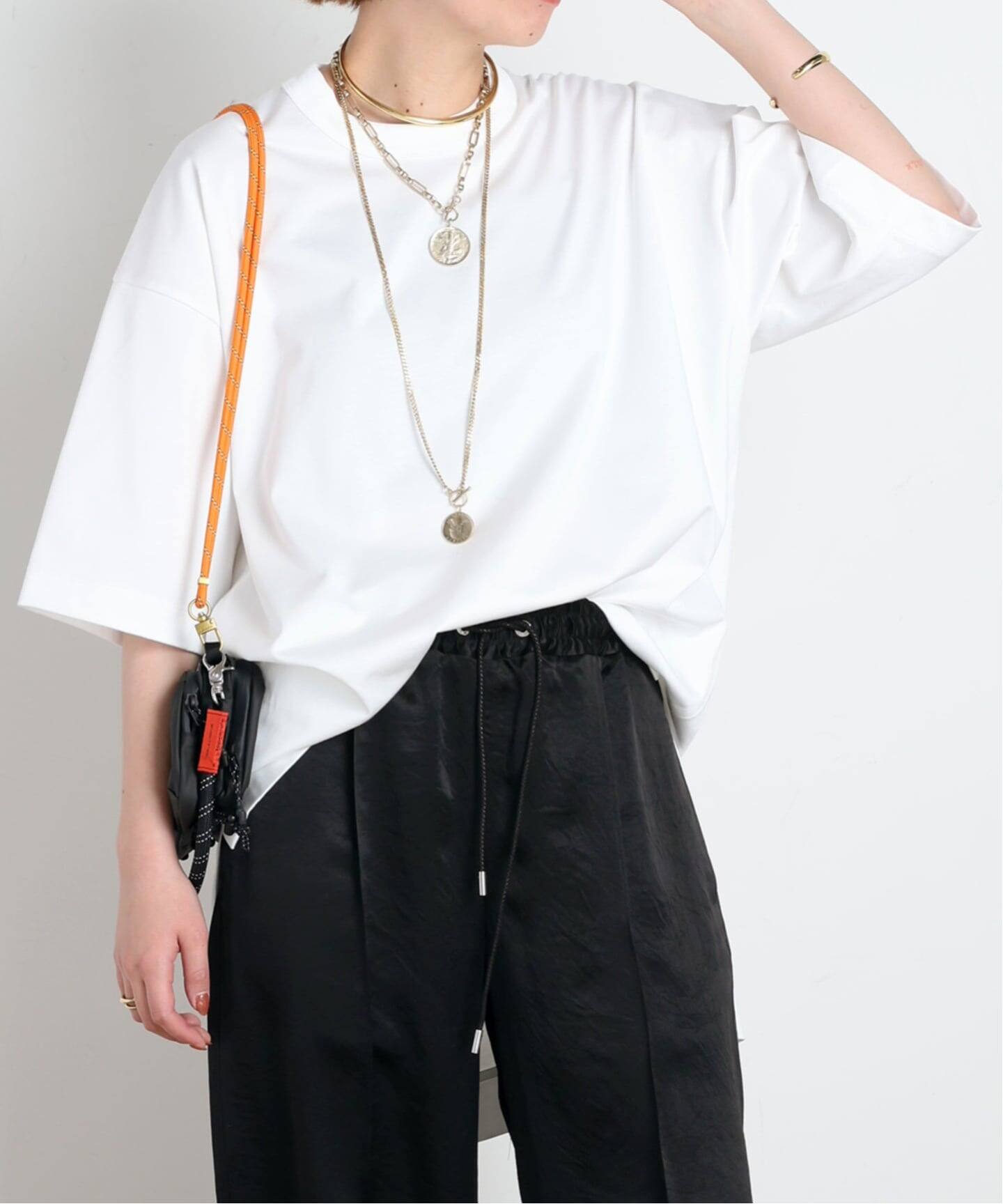 CINOH / チノ】別注アシンメトリーテイルTシャツ（Tシャツ／カットソー