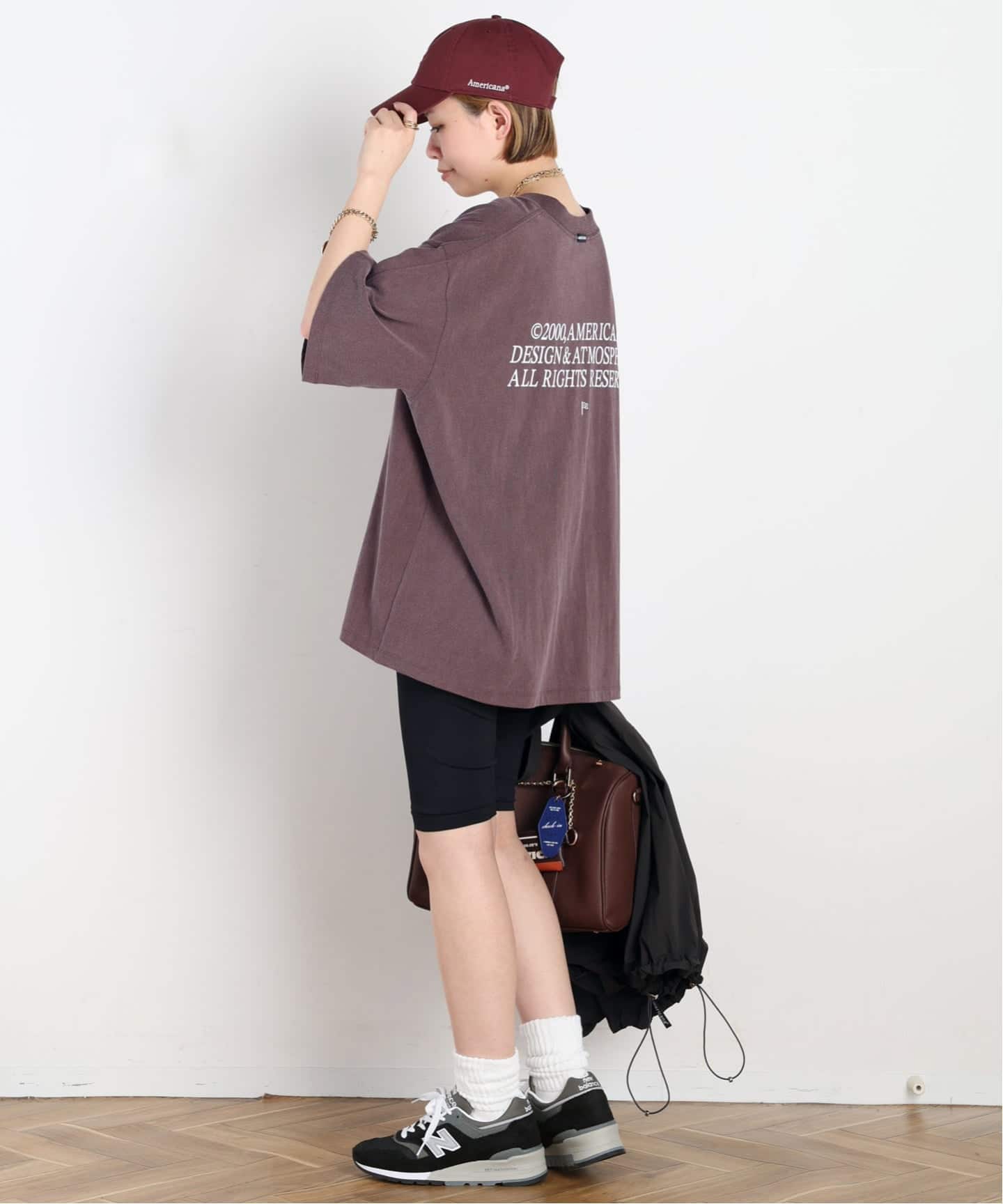 AMERICANA/アメリカーナ】別注OVER SILHOUETTE T（Tシャツ／カットソー
