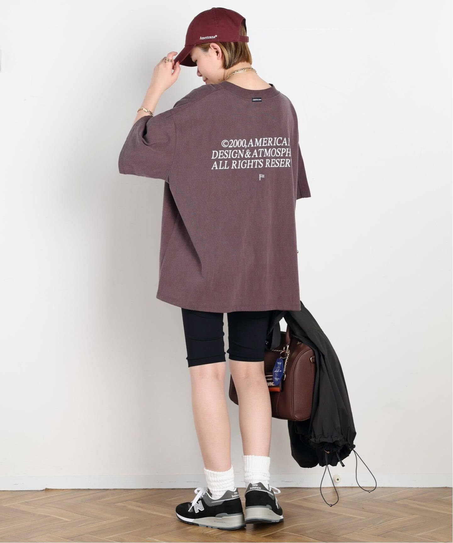 【Americana/アメリカーナ】Oxford Oversize Shirt AMERICANA（アメリカーナ） tシャツ for SALON」別注Tシャツ
