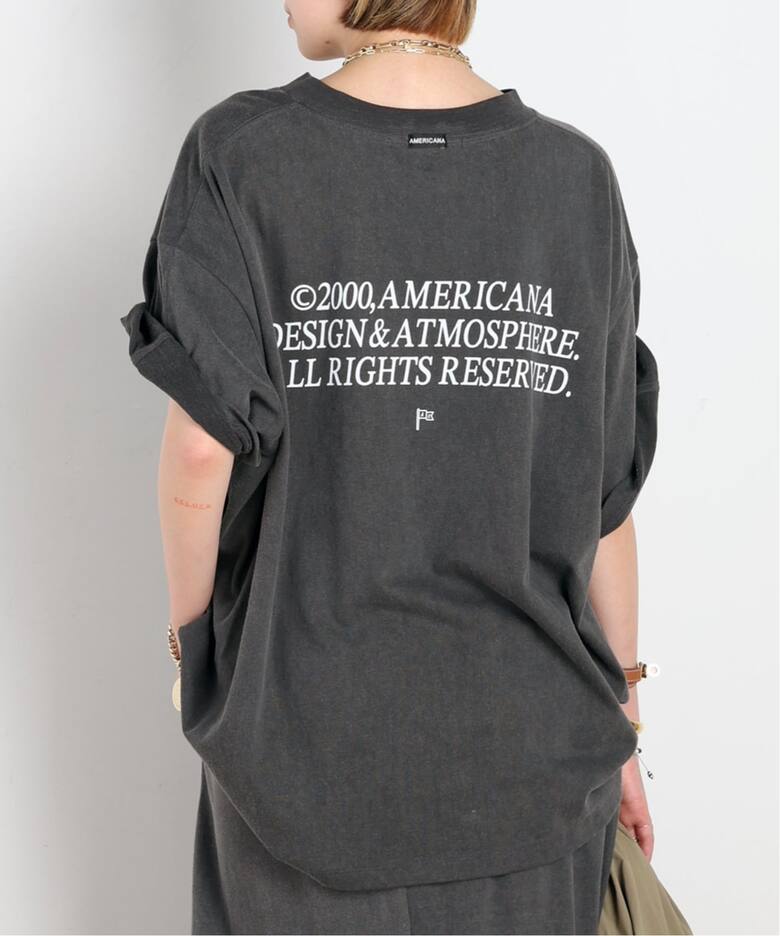 AMERICANA/アメリカーナ】別注OVER SILHOUETTE T（Tシャツ／カットソー 