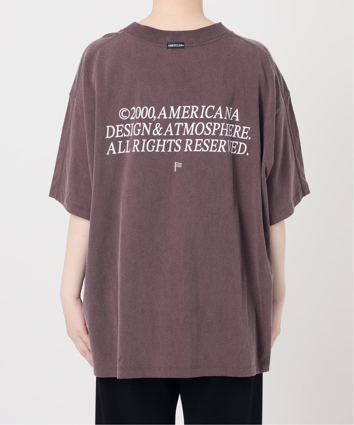 新品タグ付 AP STUDIO アメリカーナ 別注 College Tシャツ AMERICANA/アメリカーナ】別注BASIC PRINT T（Tシャツ／カットソー