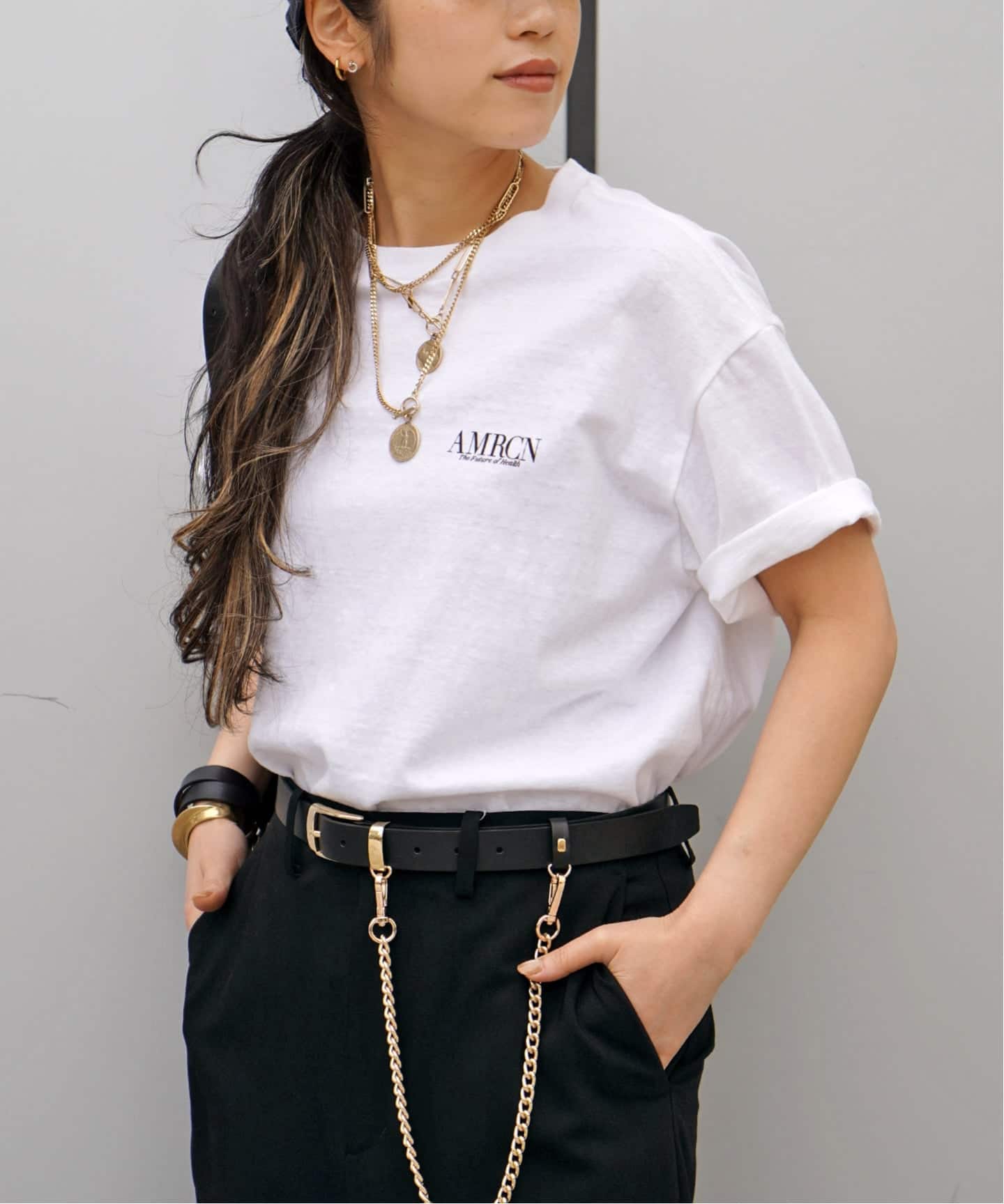 AMERICANA/アメリカーナ】別注BASIC PRINT T（Tシャツ／カットソー