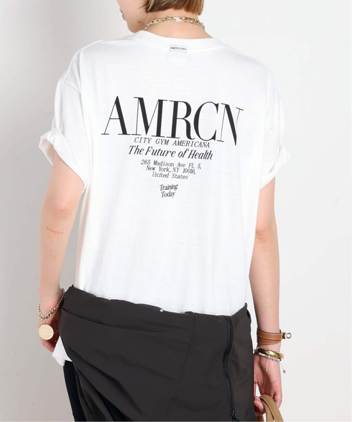 AP購入。着用3回★特洗クリーニング済　AMERICANAカットソー AMERICANA/アメリカーナ】別注サーマルプルオーバー（Tシャツ
