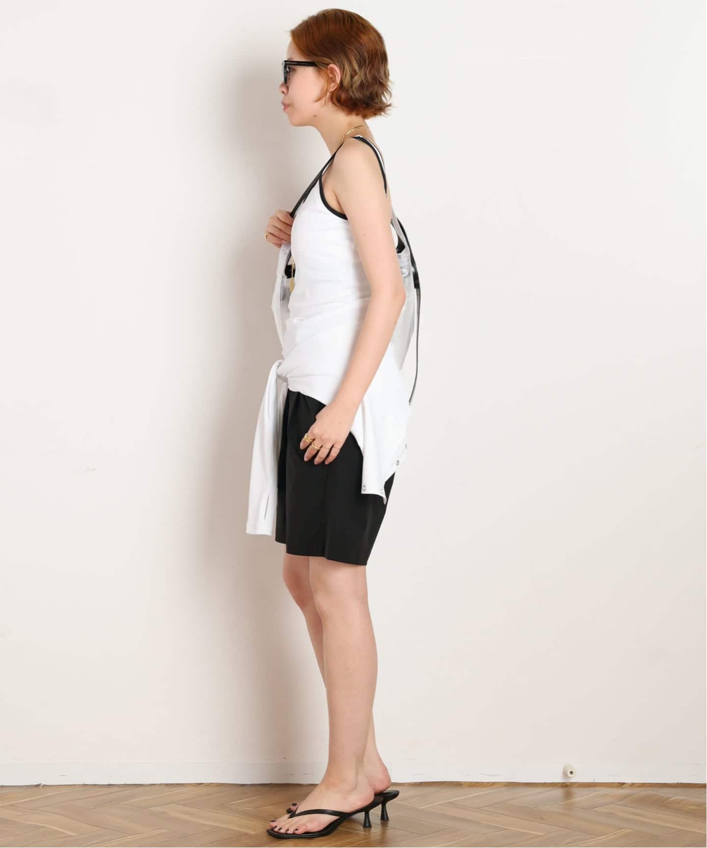 予約》【DAWN/ダン】BICOLOR TANKTOP（カップ付きインナー）｜AP