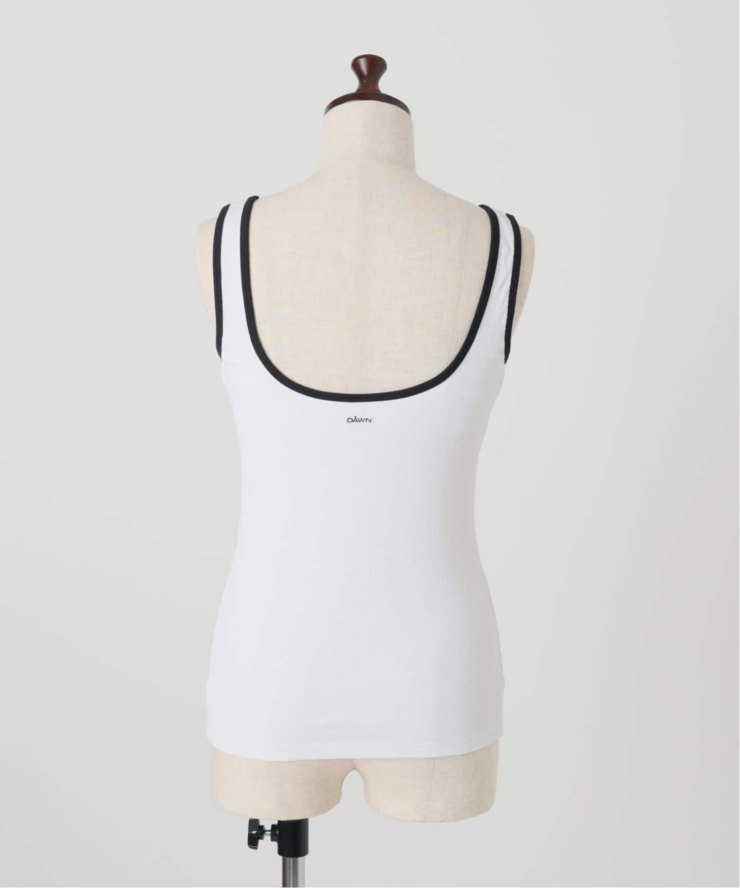 新品タグ付き DAWN ダン BICOLOR CAMISOLE 38 予約》【DAWN/ダン】BICOLOR TANKTOP（カップ付きインナー）｜AP