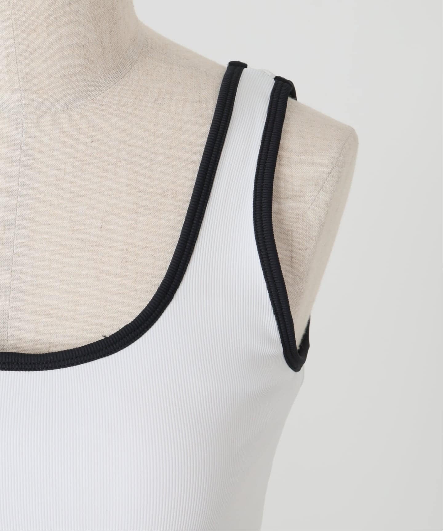 予約》【DAWN/ダン】BICOLOR TANKTOP（カップ付きインナー）｜AP