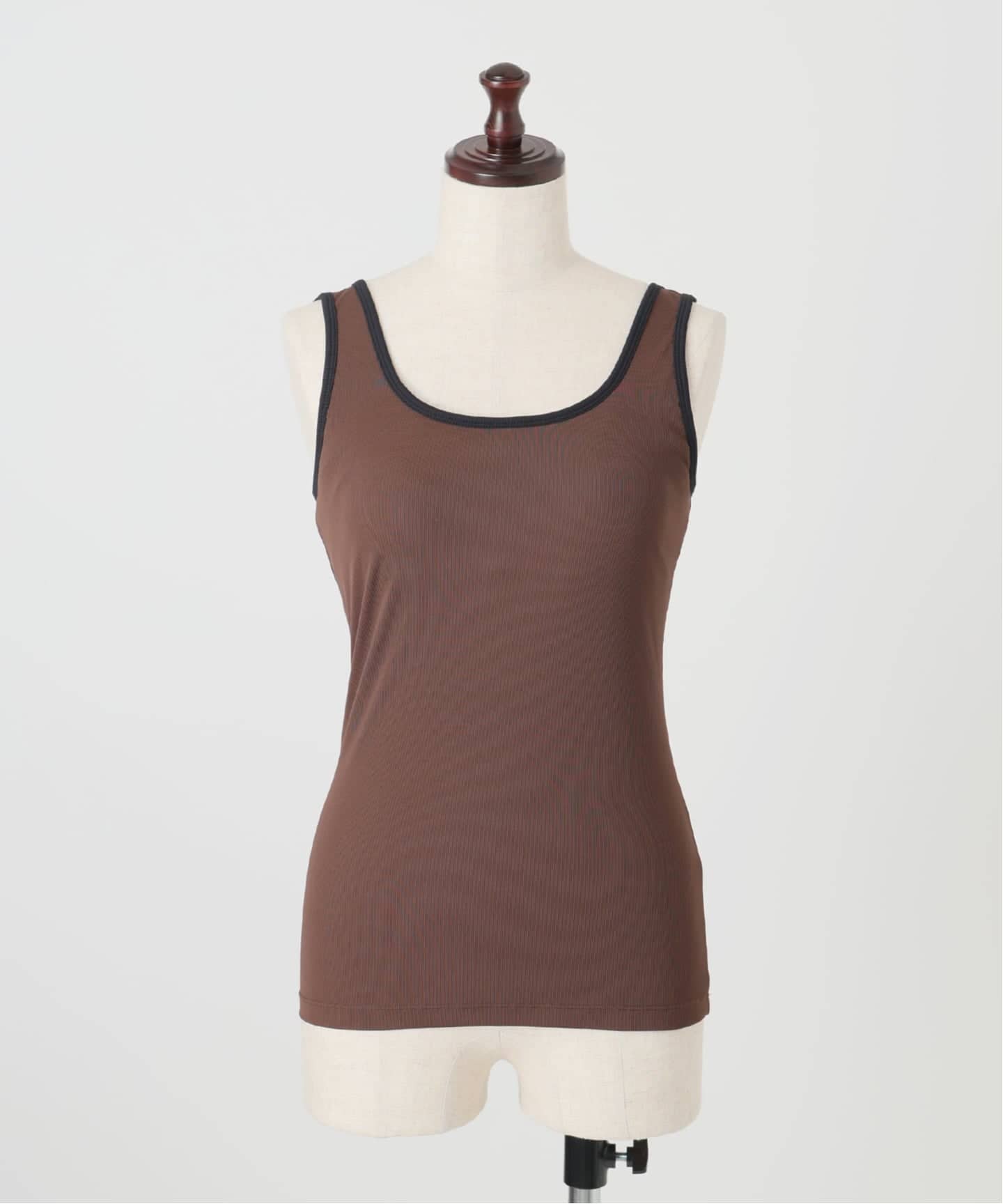 DAWN/ダン】BICOLOR TANKTOP（カップ付きインナー）｜AP STUDIO
