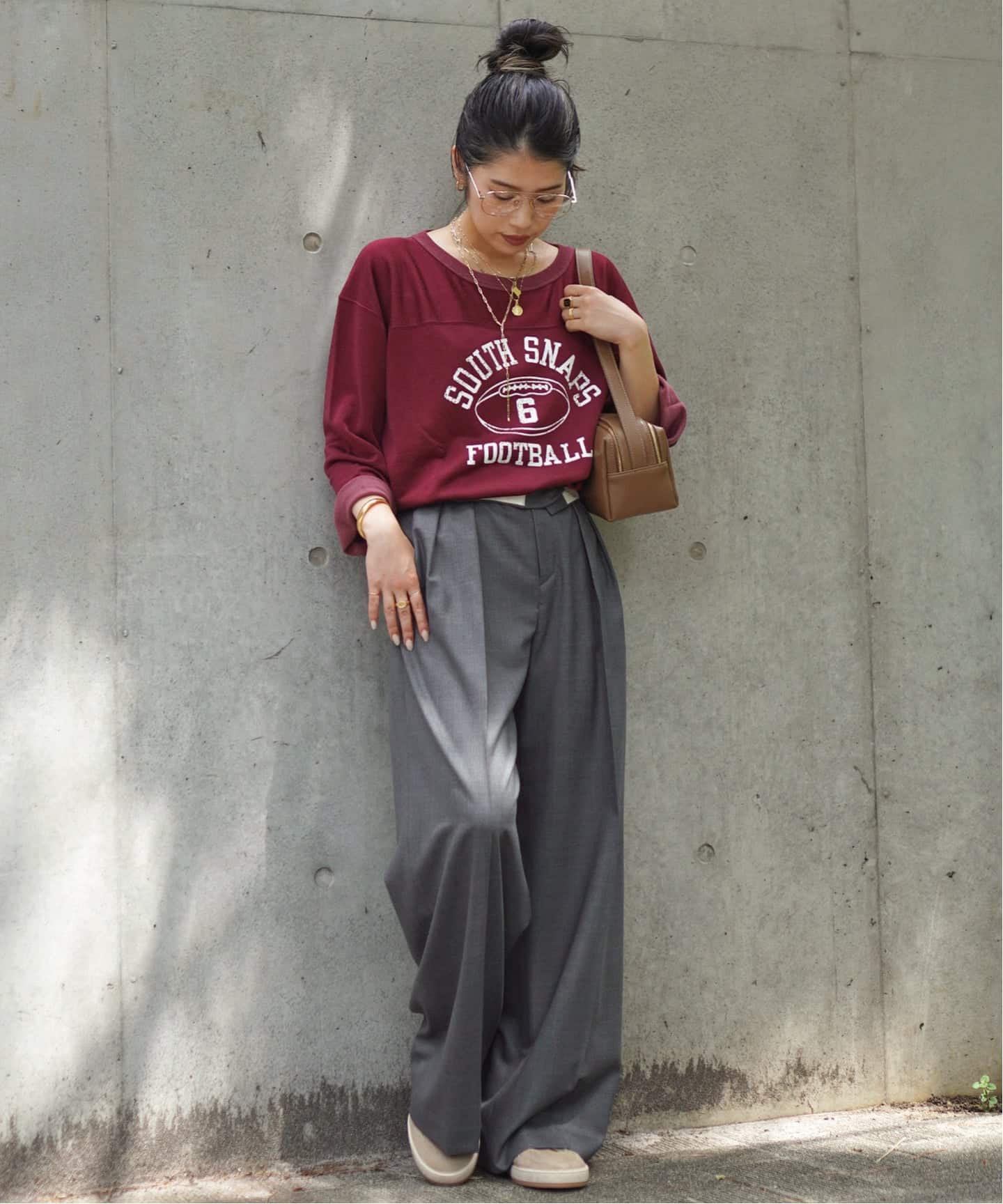 athletic wear MASON】別注Rayon Football Tsh（Tシャツ／カットソー