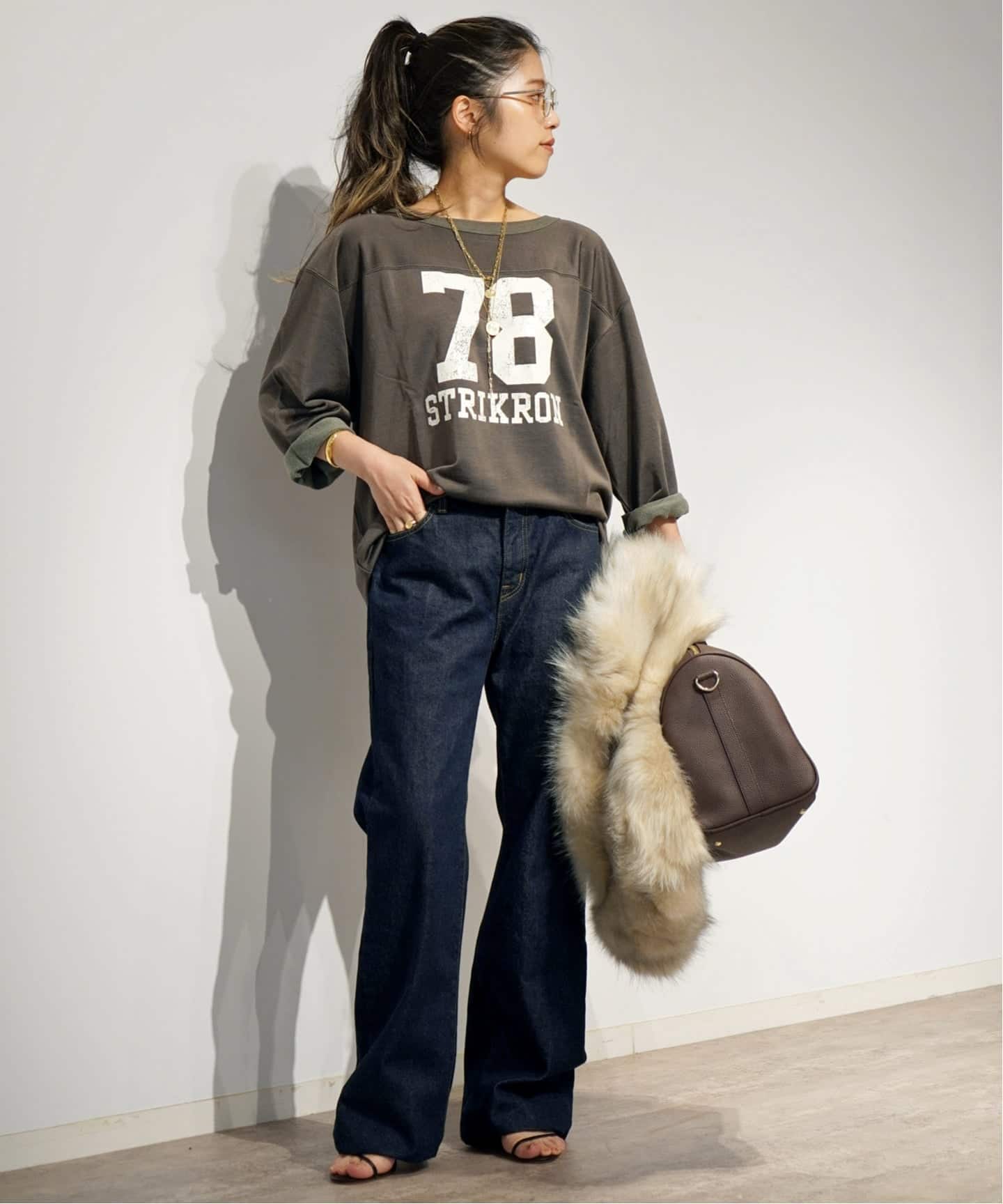 athletic wear MASON】別注Rayon Football Tsh（Tシャツ／カットソー