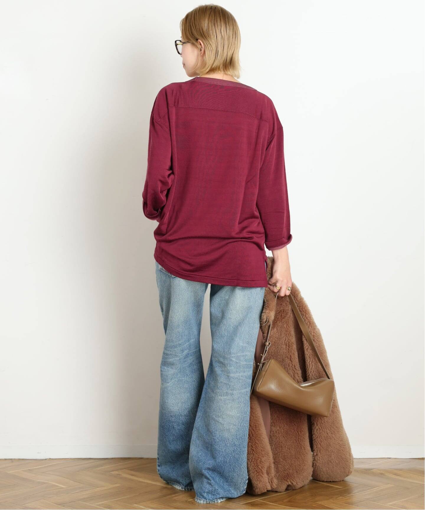 athletic wear MASON】別注Rayon Football Tsh（Tシャツ／カットソー