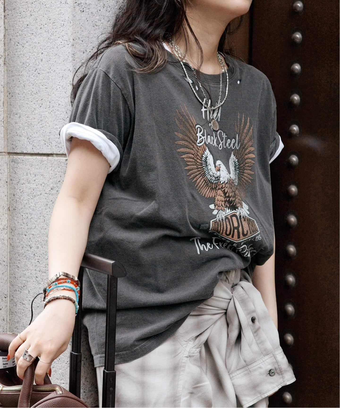 GOOD ROCK SPEED】追加 damageHill&black steel eagle Tsh（Tシャツ