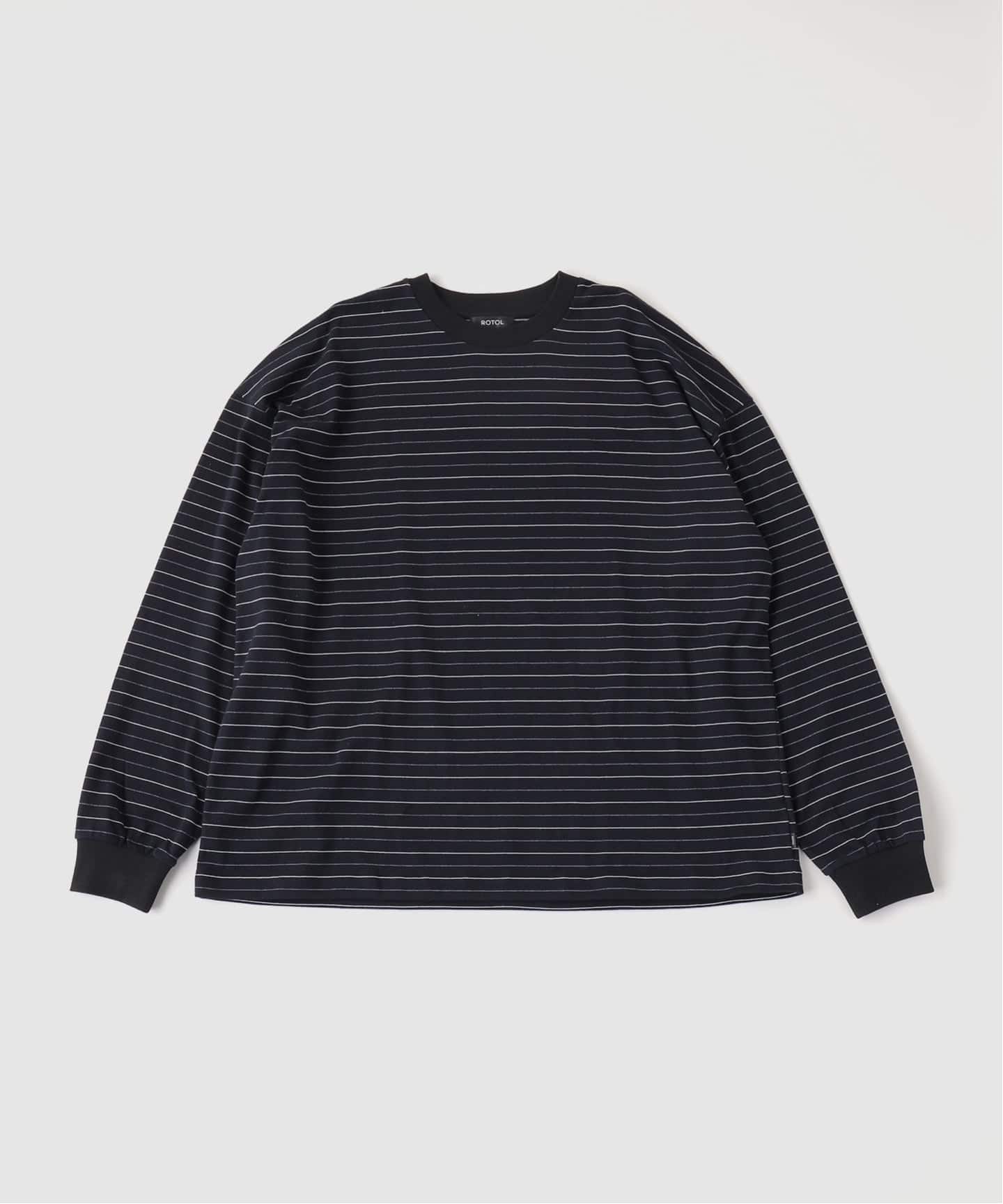 ROTOL / ロトル Lumiflect Border Long Sleeve Tee（Tシャツ
