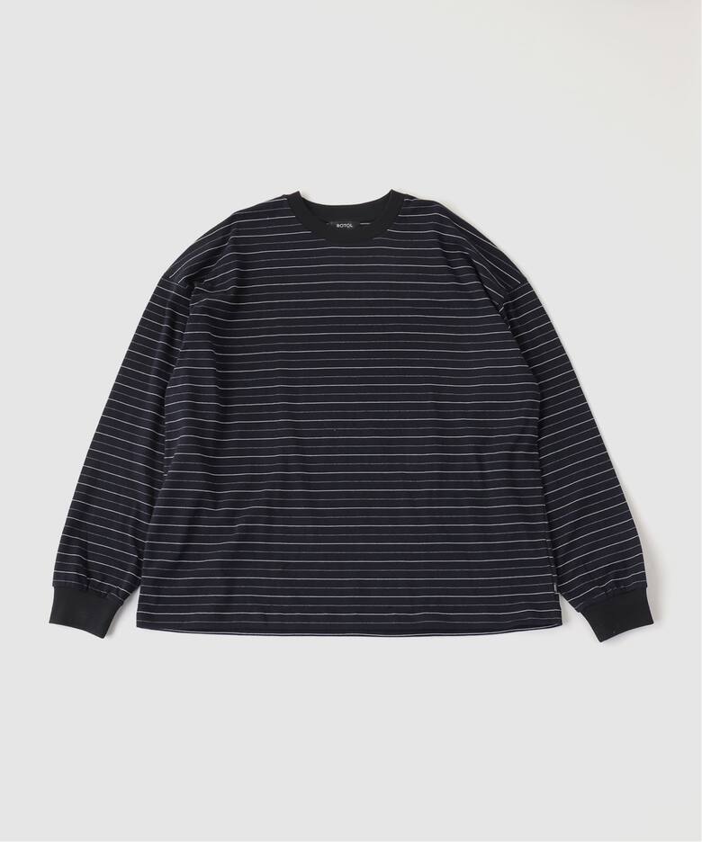 ROTOL / ロトル Lumiflect Border Long Sleeve Tee（Tシャツ 