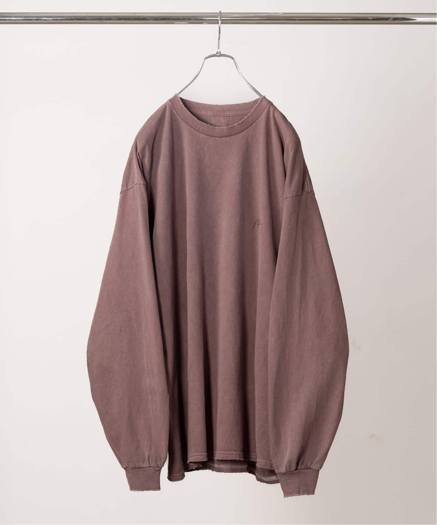 ANCELLM / アンセルム EMBROIDERY DYED LS T-SHIRT 2（Tシャツ