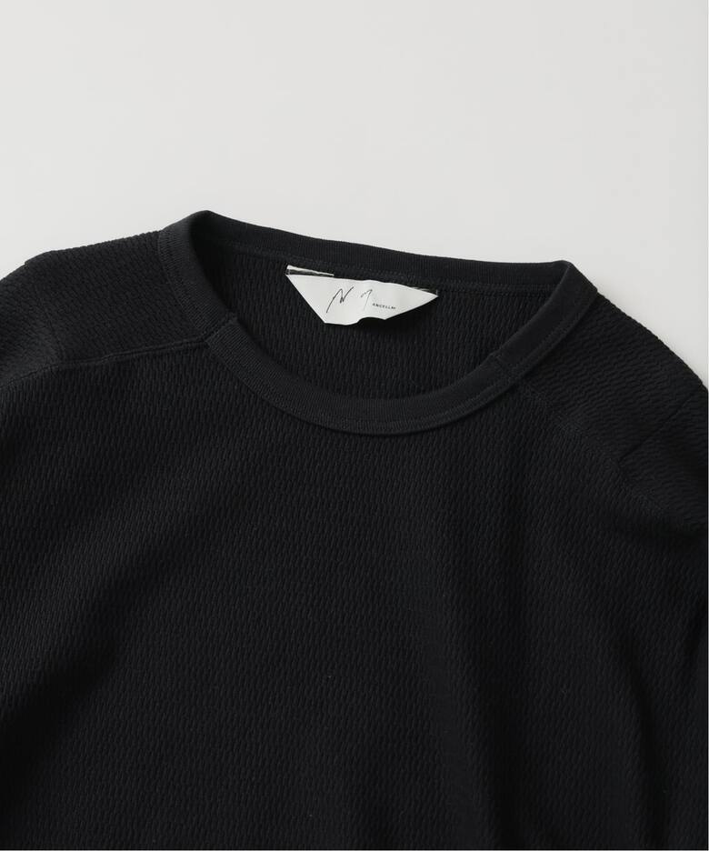 ANCELLM / アンセルム WAFFLE CREW NECK LS（Tシャツ／カットソー 