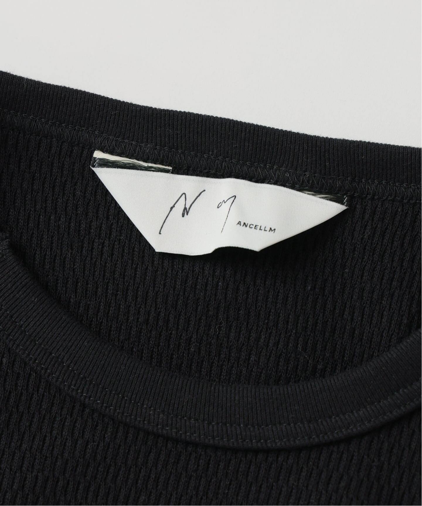ANCELLM / アンセルム WAFFLE CREW NECK LS（Tシャツ／カットソー