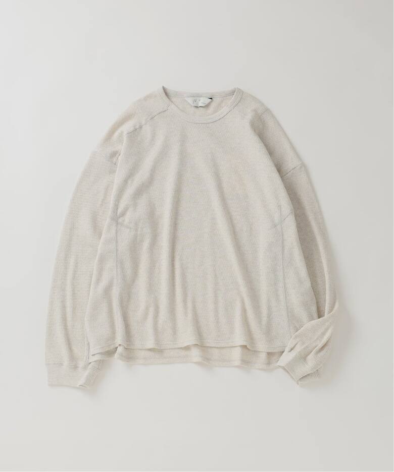 ANCELLM / アンセルム WAFFLE CREW NECK LS（Tシャツ／カットソー 