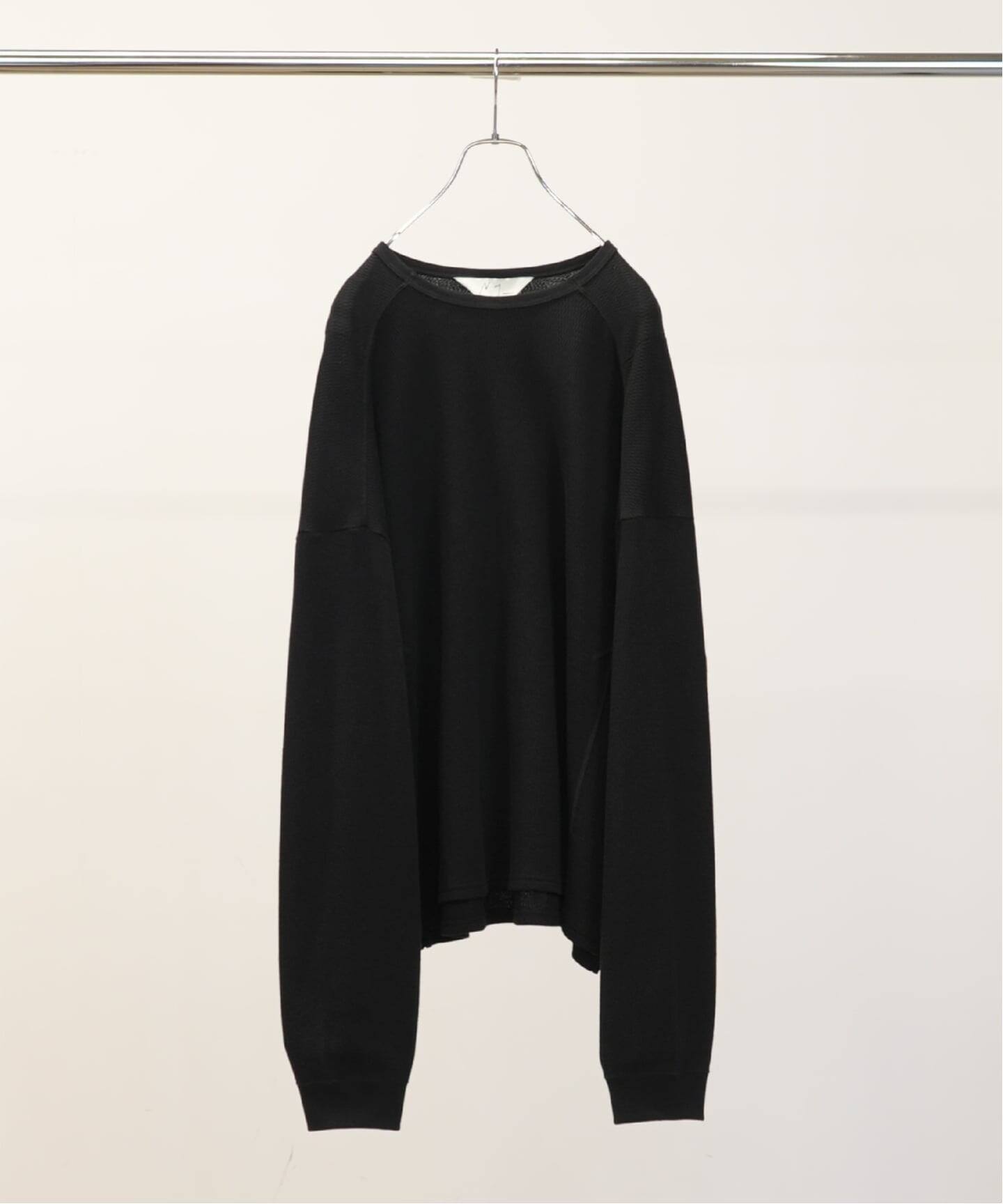 Ancellm WAFFLE CREW NECK LS アンセルム ANCELLM / アンセルム WAFFLE CREW NECK LS（Tシャツ／カットソー