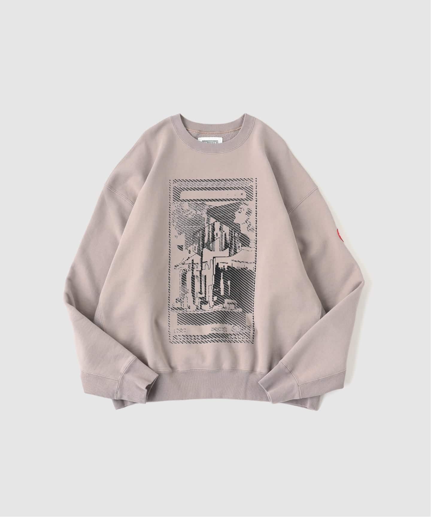 C.E × SSZ CAVEMPT 布帛スウェット　Mサイズ C.E / シーイー cavempt MD Ostension CREW NECK BEIGE（スウェット