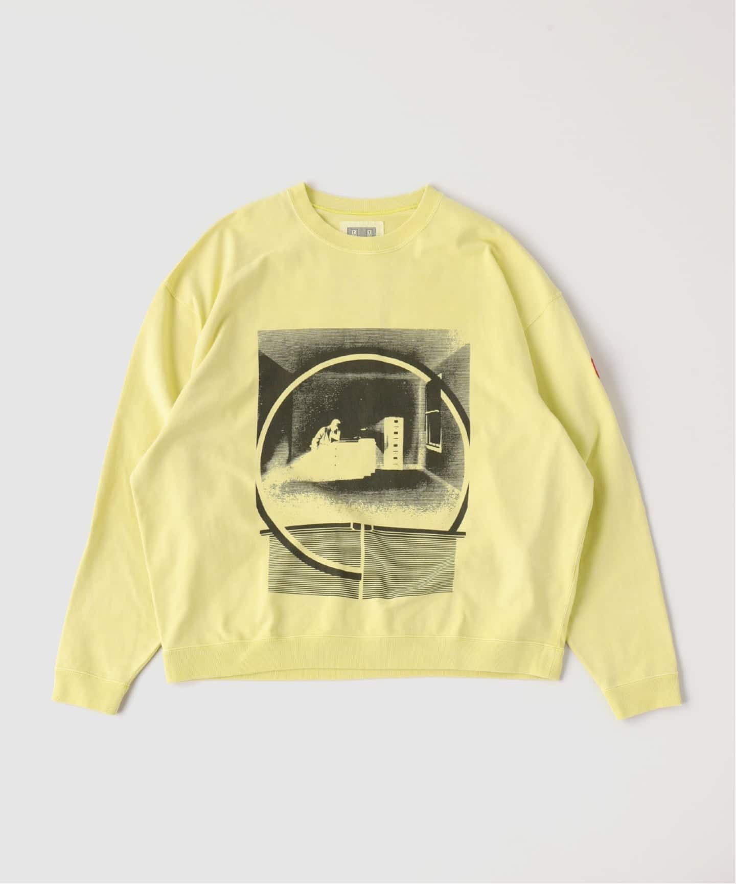C.E CAV EMPT メッシュ 長袖カットソー イエロー C.E / シーイー cavempt OVERDYE MD a2d LIGHT BIG CRE（Tシャツ