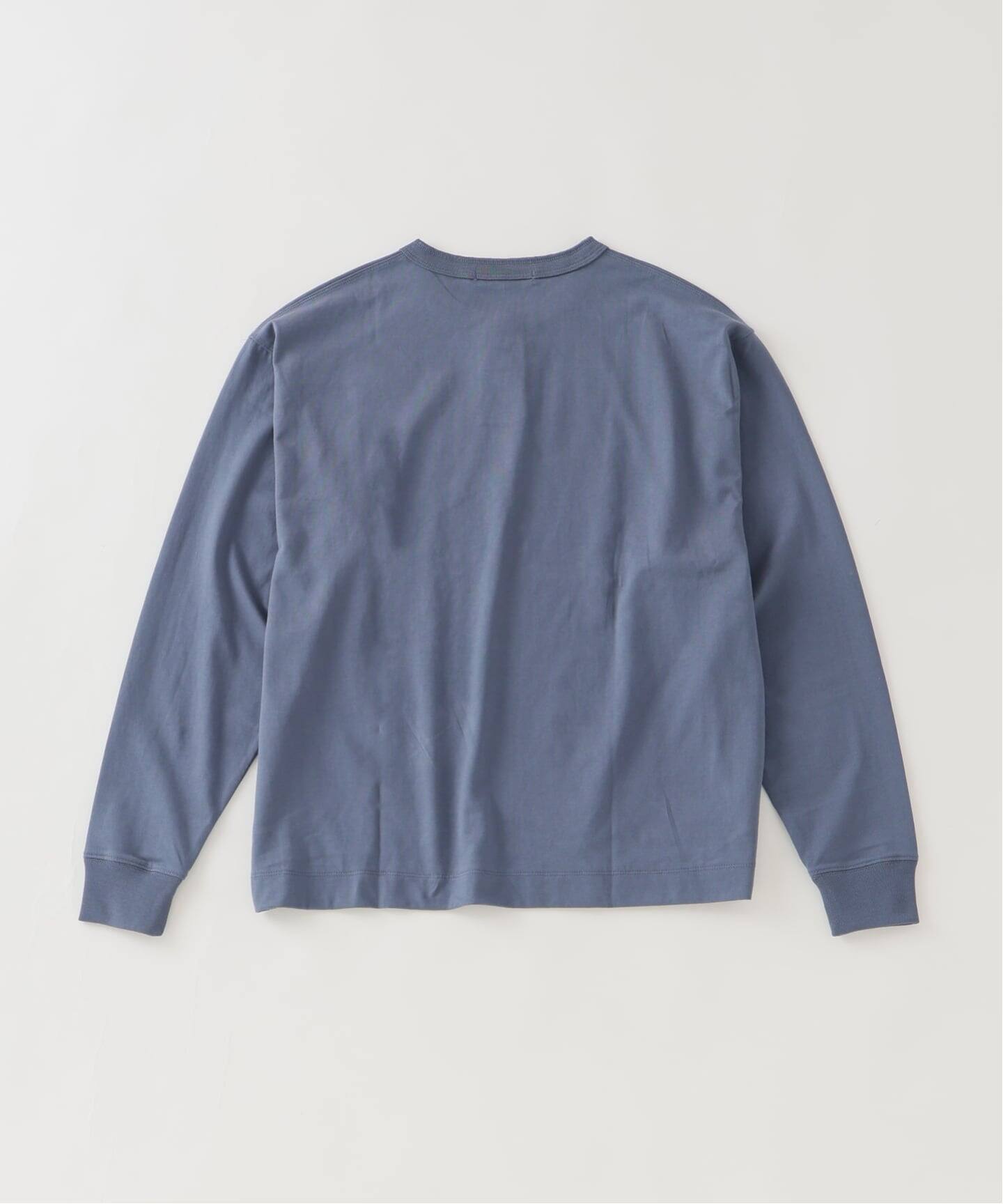 シルケット 2ボタン ヘンリー ネック ロンT（Tシャツ／カットソー